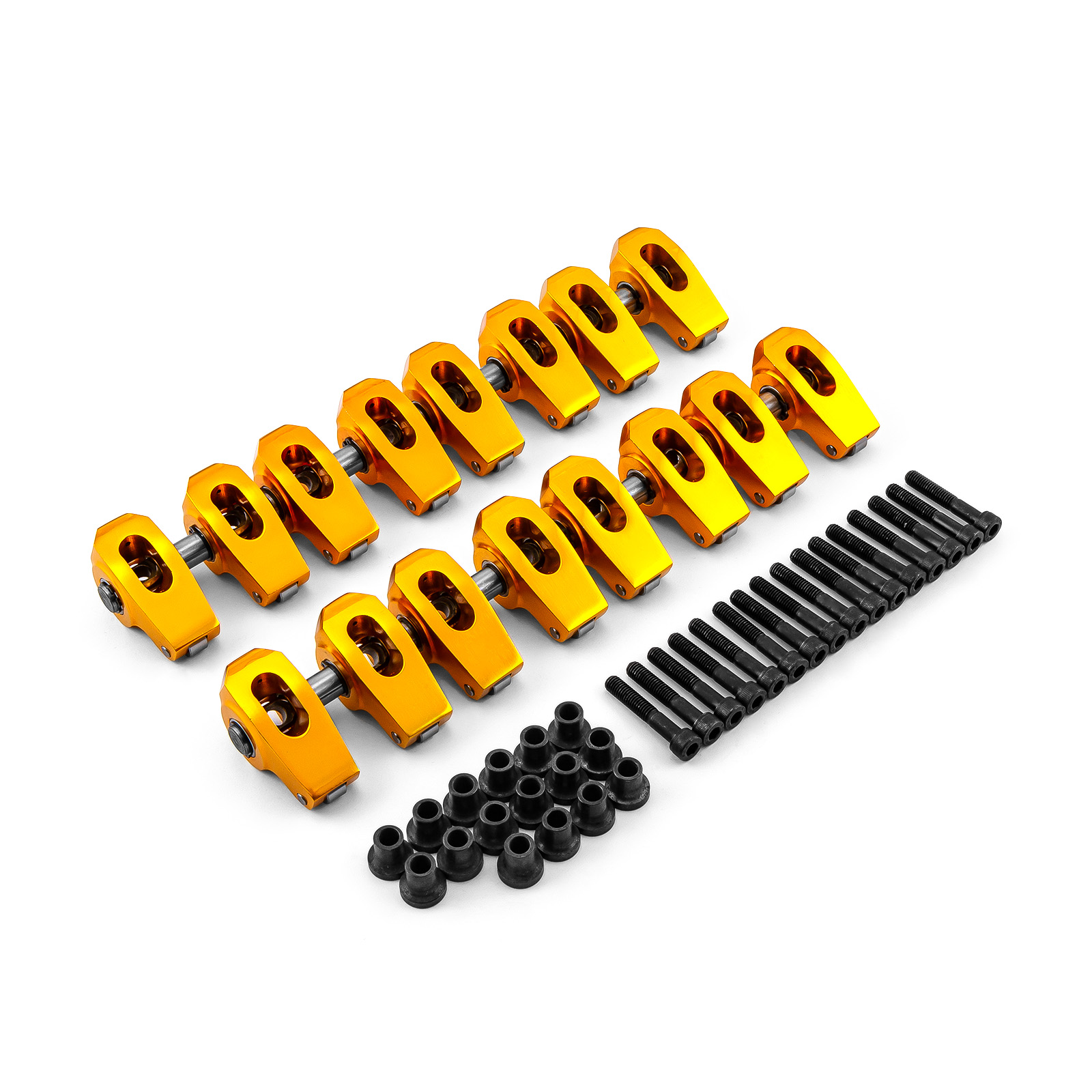 Speedmaster® PCE261.1041.03 Chevy GM LS1 / LS6 1.7 Ratio Aluminum Pedestal Rocker Arms Set (with Hardware)