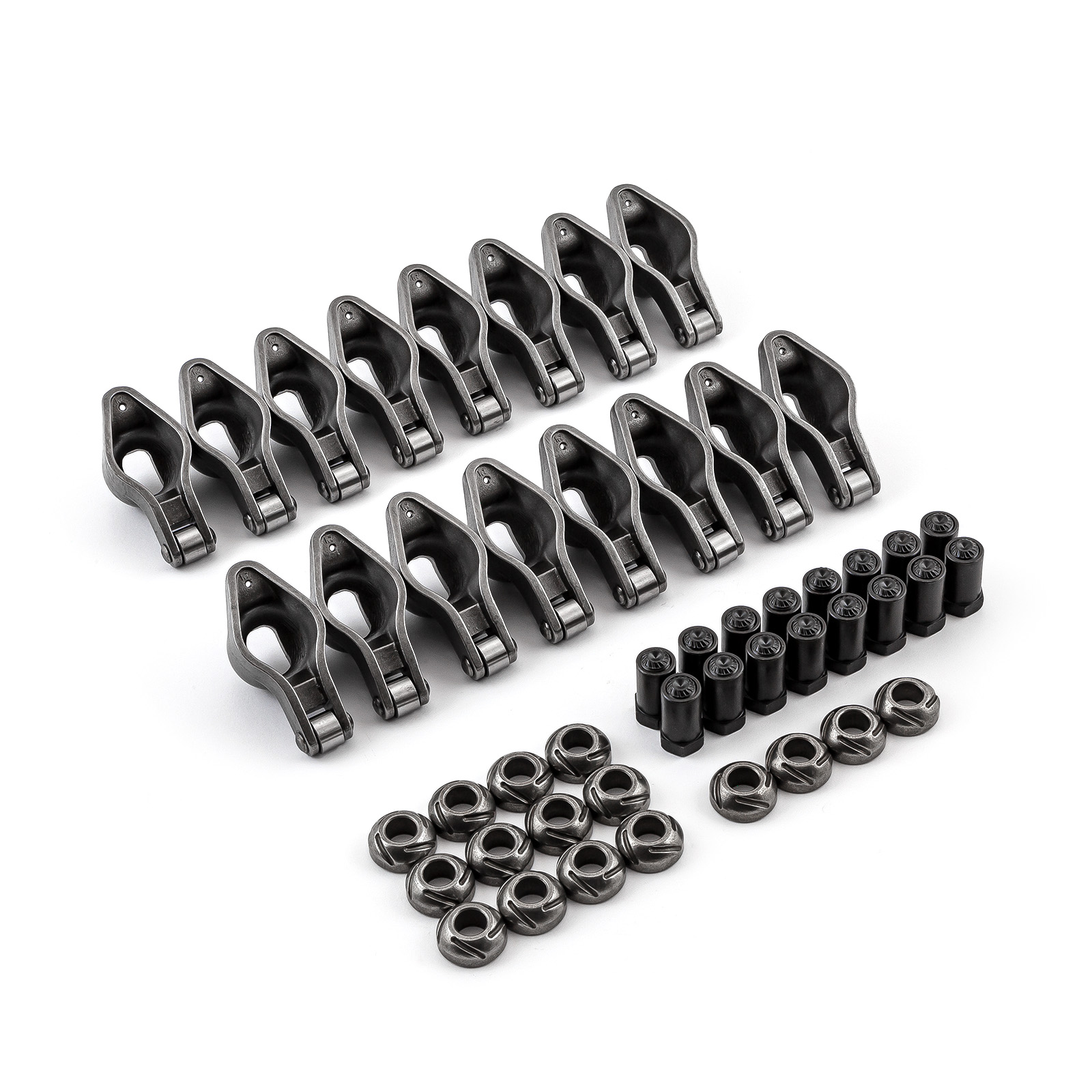 Speedmaster® PCE261.1050.01 Chevy BBC 454 1.7 Ratio 7/16" Steel Roller Tip Rocker Arm Set (w/Nuts and Balls)