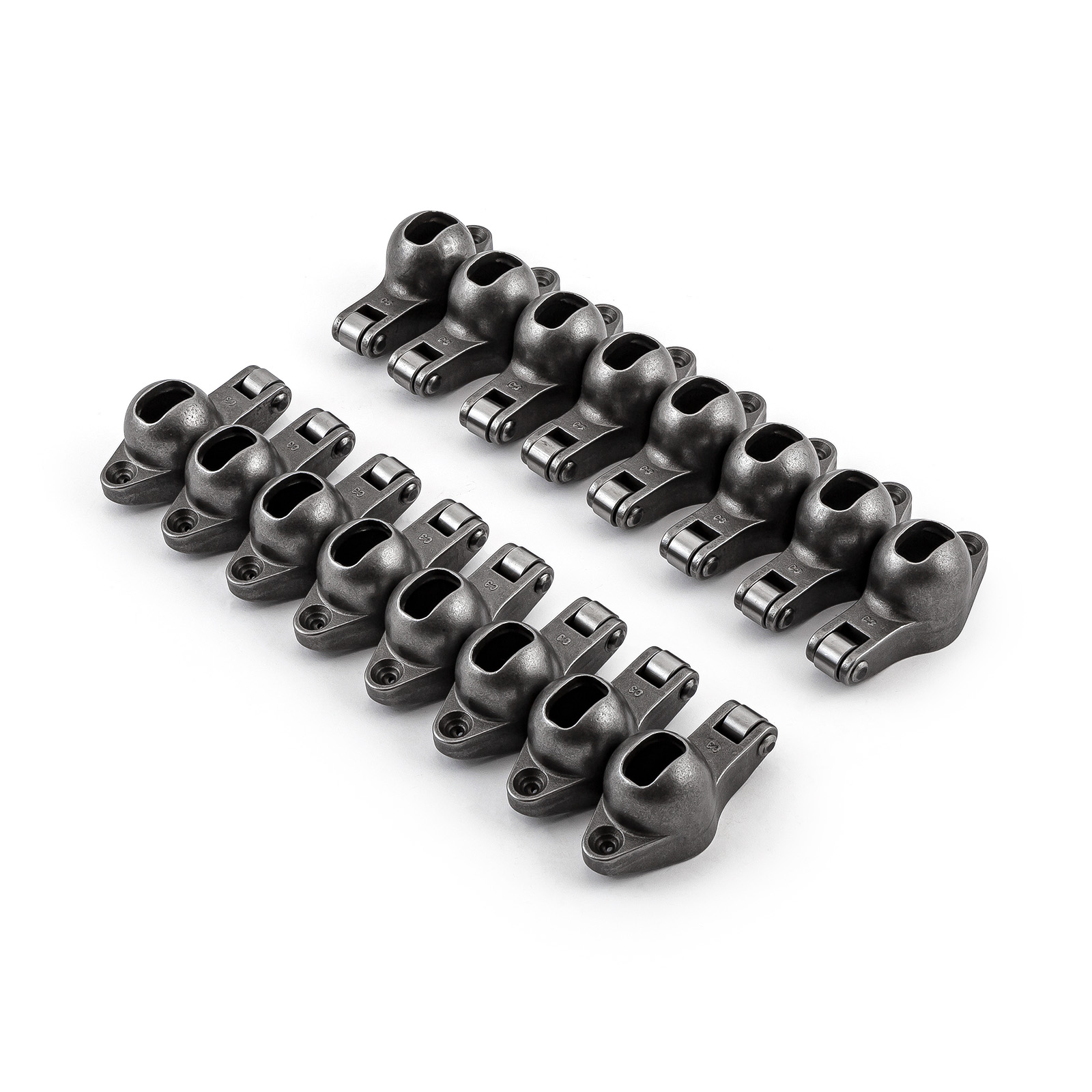 Speedmaster® PCE261.1050.01 Chevy BBC 454 1.7 Ratio 7/16" Steel Roller Tip Rocker Arm Set (w/Nuts and Balls)