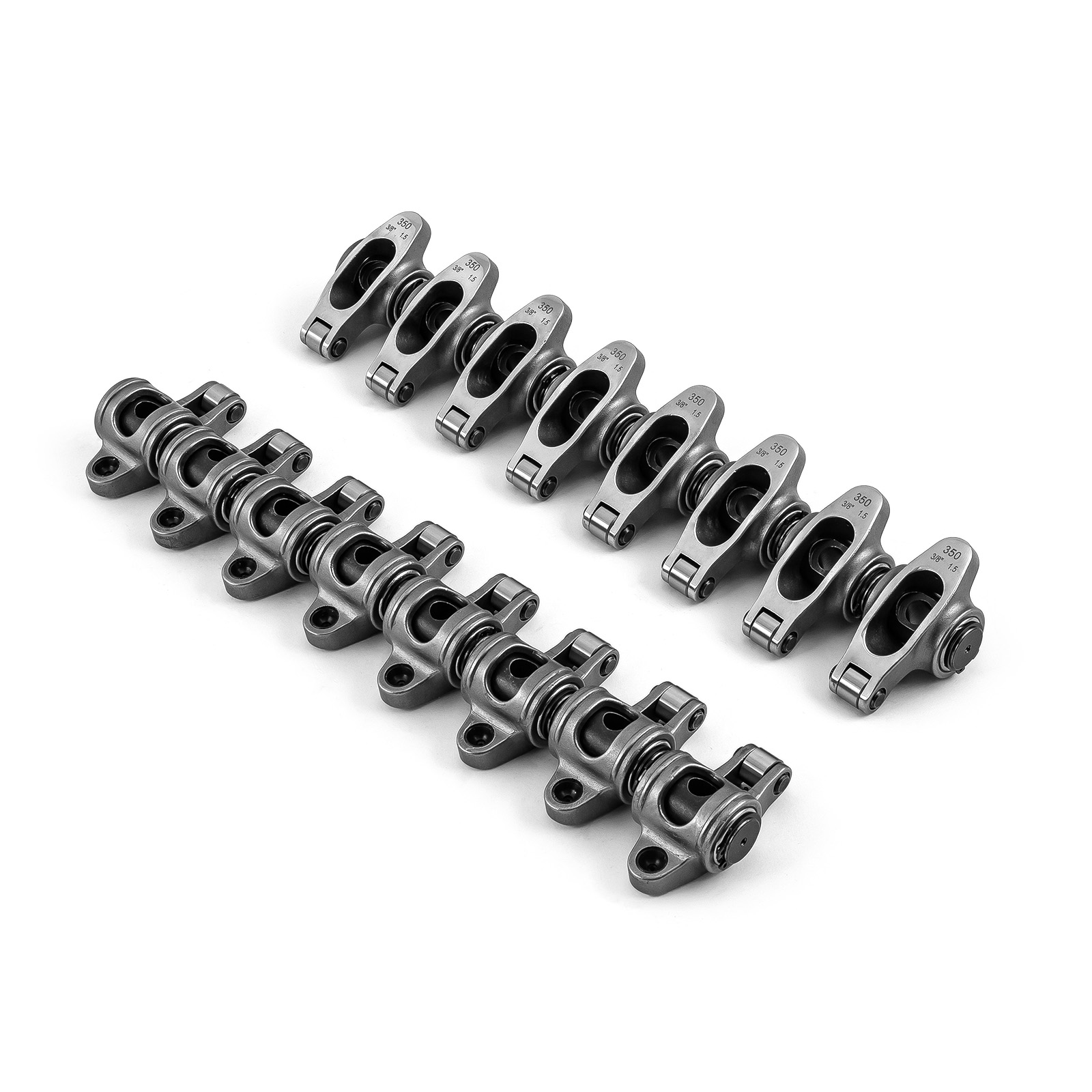 Speedmaster® PCE261.1061.01 Chevy SBC 350 1.5 Ratio 3/8" Stainless Steel Roller Rocker Arm Set