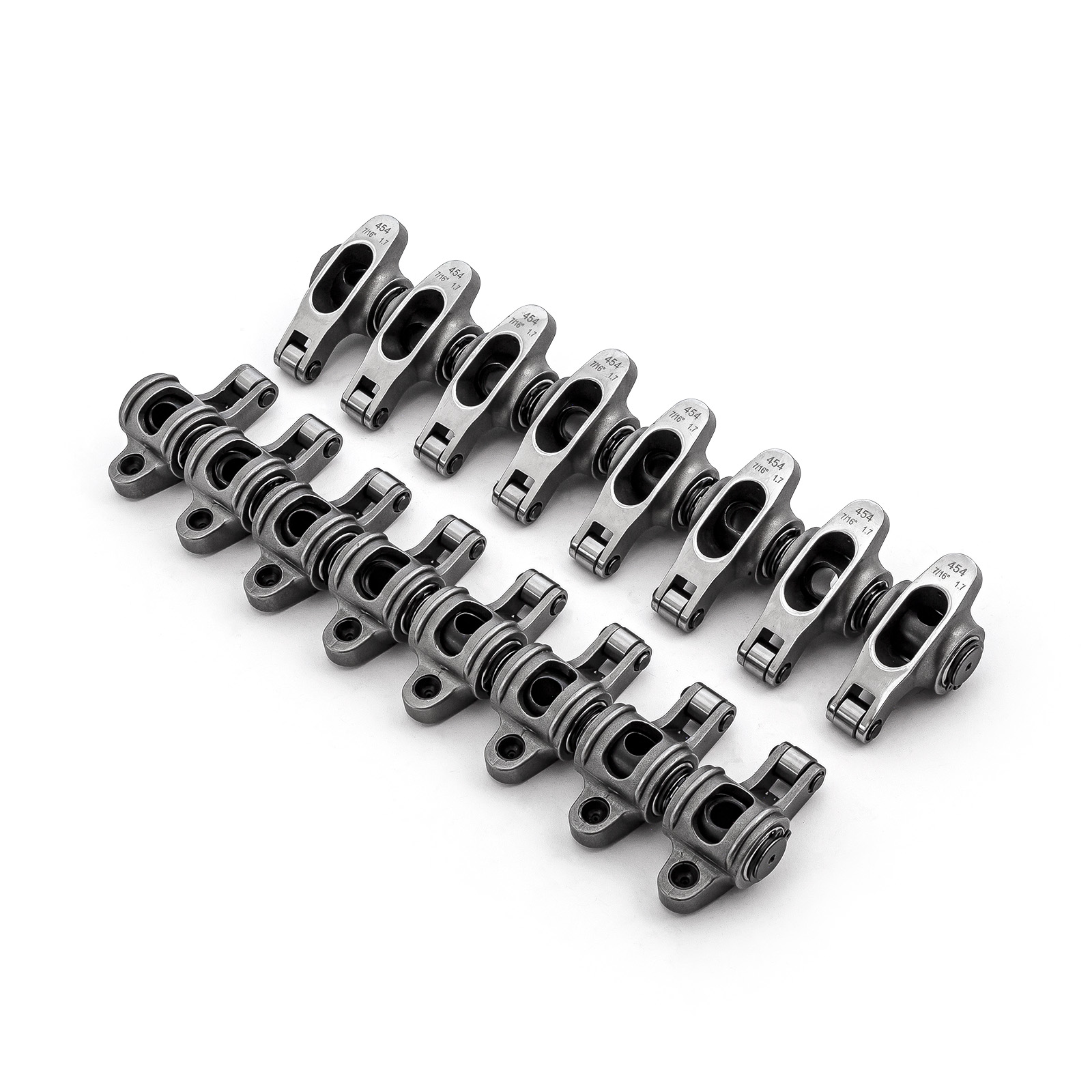Speedmaster® PCE261.1072.01 Chevy BBC 454 1.7 Ratio 7/16" Stainless Steel Roller Rocker Arms Set