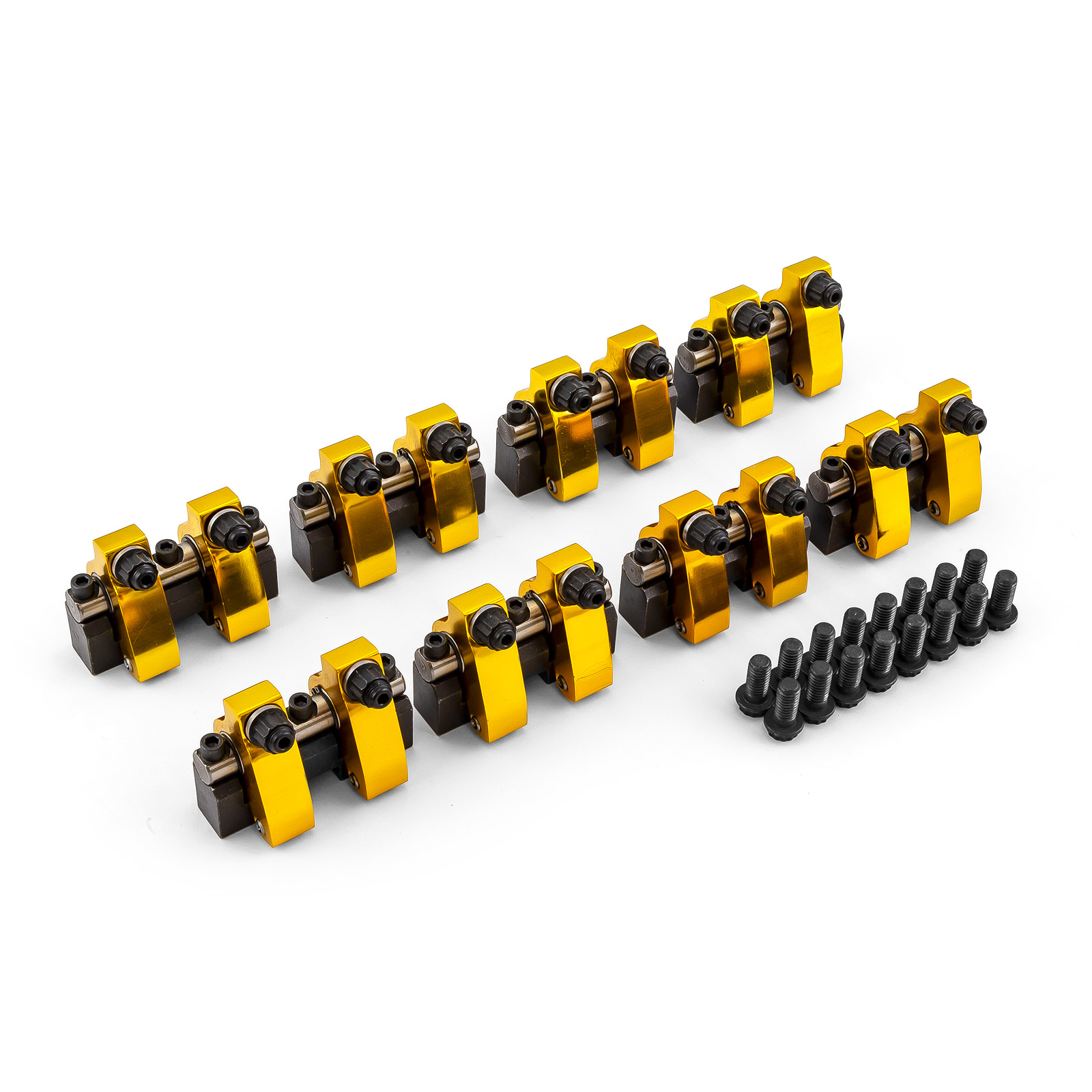 Speedmaster® PCE261.1093.03 Chevy SBC 350 1.5 Ratio Alum Shaft Mount Roller Rocker Arm Set -Zero Offset