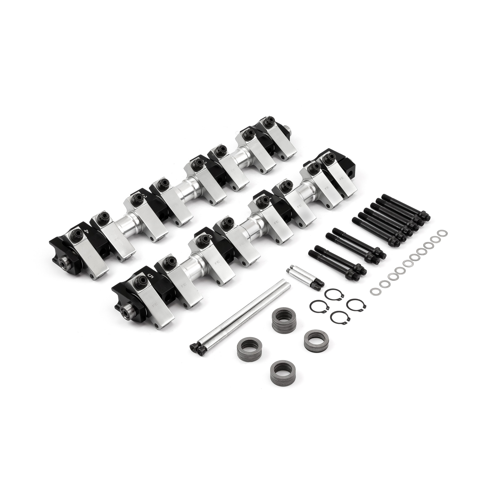 Speedmaster® PCE261.1058.02 Ford FE 390 427 428 1.76 Ratio Aluminum Shaft Mount Rocker Arms (With Hardware)