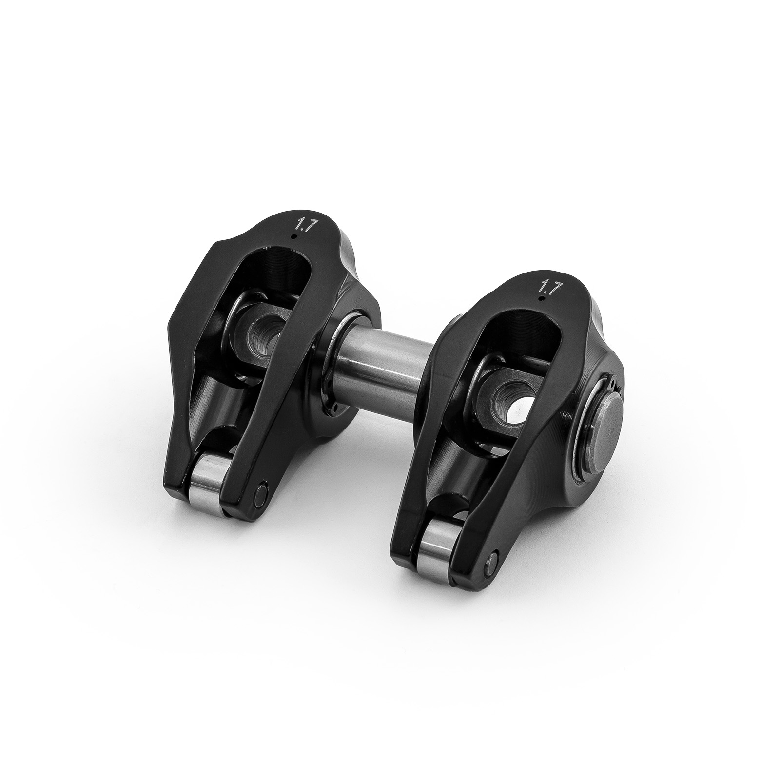 Speedmaster® PCE261.1253.02 Chevy LS3 1.7 Ratio Aluminum Pedestal Mount Roller Rocker Arm Set Black