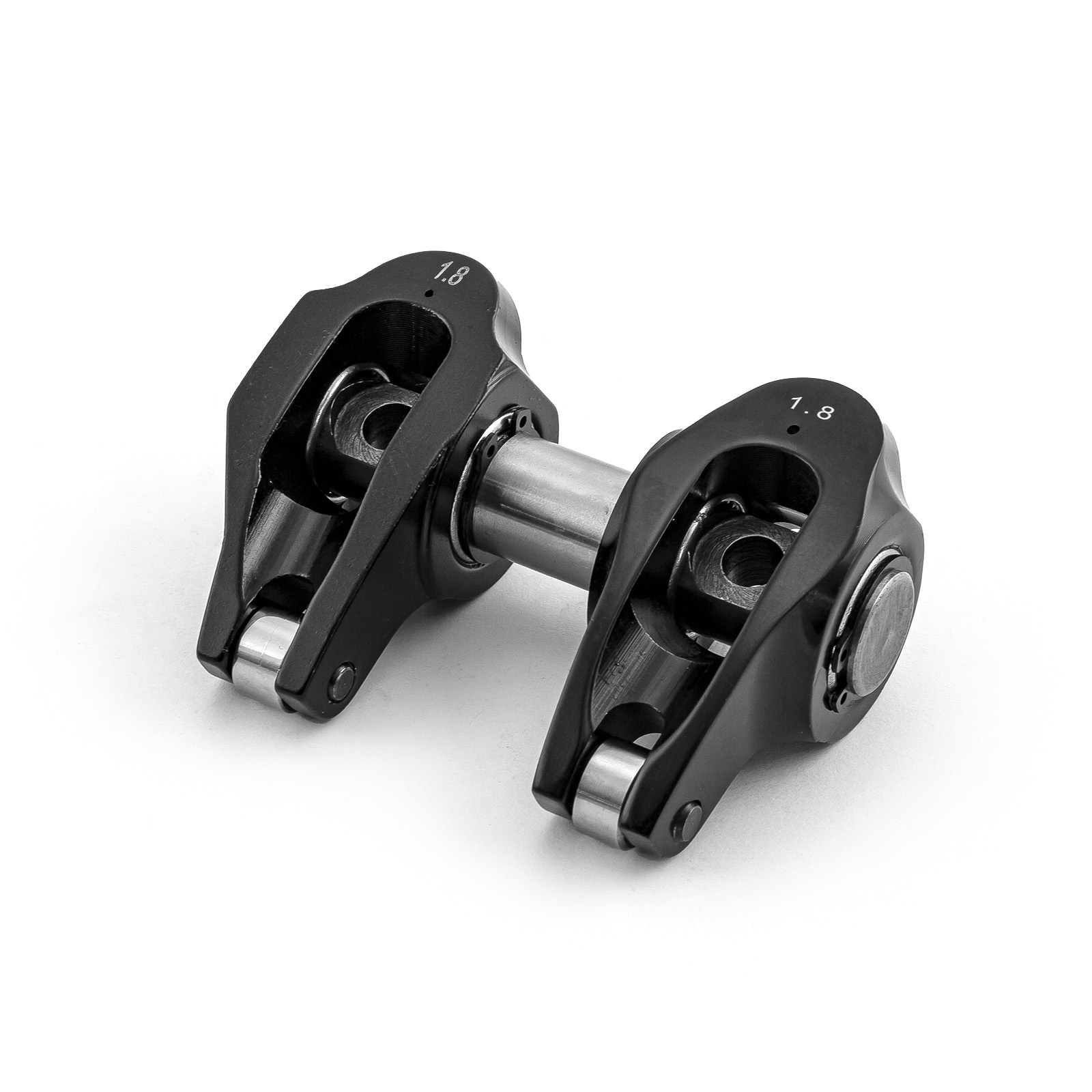 Speedmaster® PCE261.1254.02 Chevy LS3 1.8 Ratio Aluminum Pedestal Mount Roller Rocker Arm Set Black