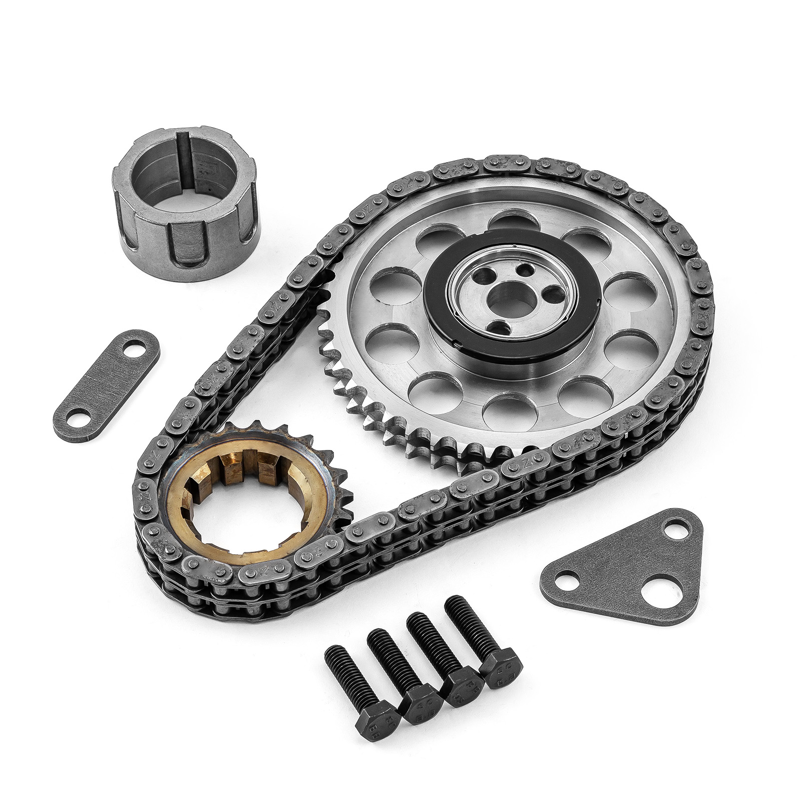 Speedmaster® PCE264.1022 Chevy GM LS1 LS2 LS6 Double Roller 9 Keyway Billet Steel Timing Chain Kit