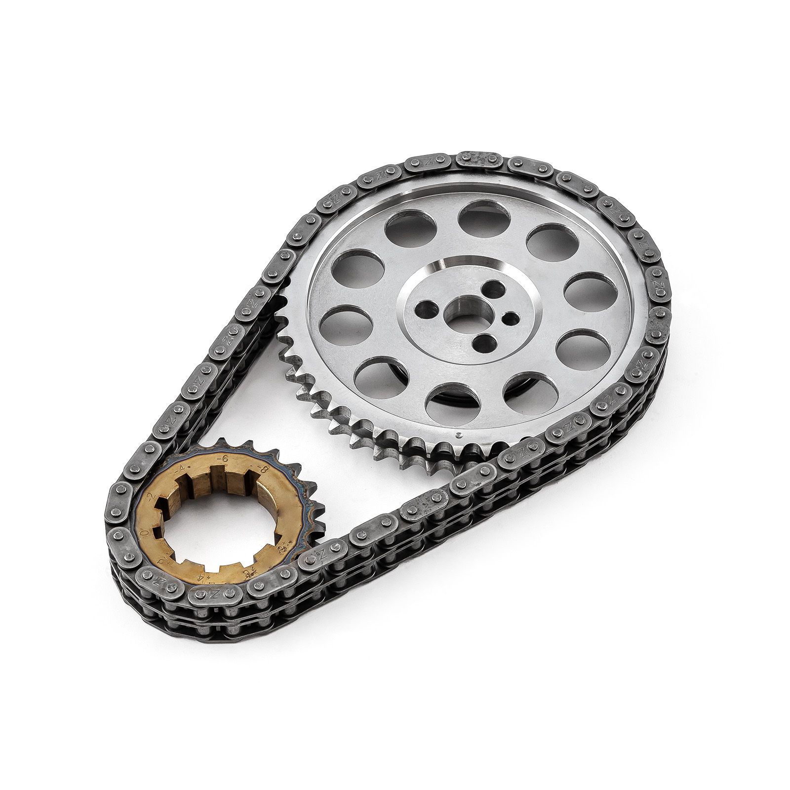 Speedmaster® PCE264.1022 Chevy GM LS1 LS2 LS6 Double Roller 9 Keyway Billet Steel Timing Chain Kit