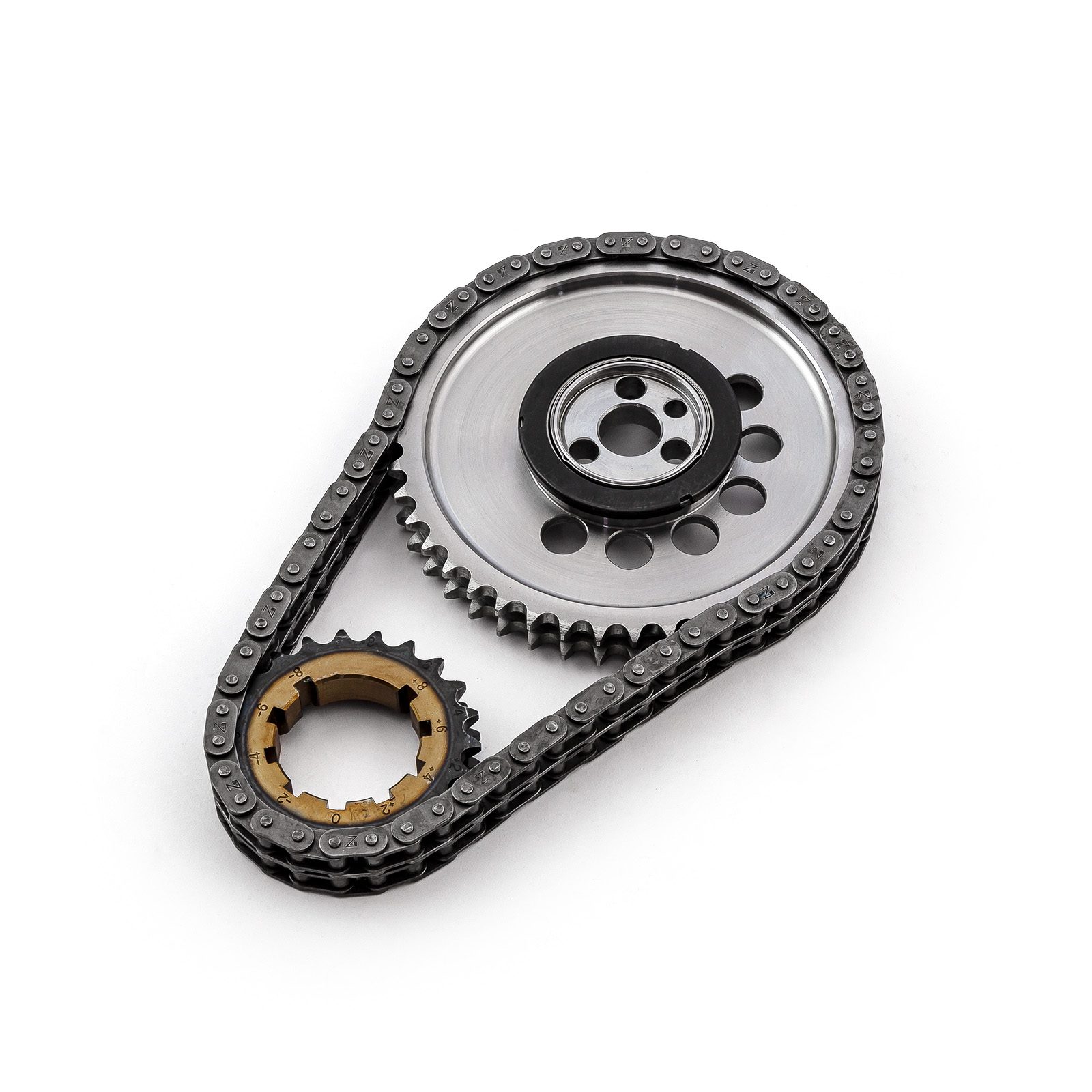 Speedmaster® PCE264.1023 Chevy GM LS3 Double Roller 9 Keyway Billet Steel Timing Chain Kit