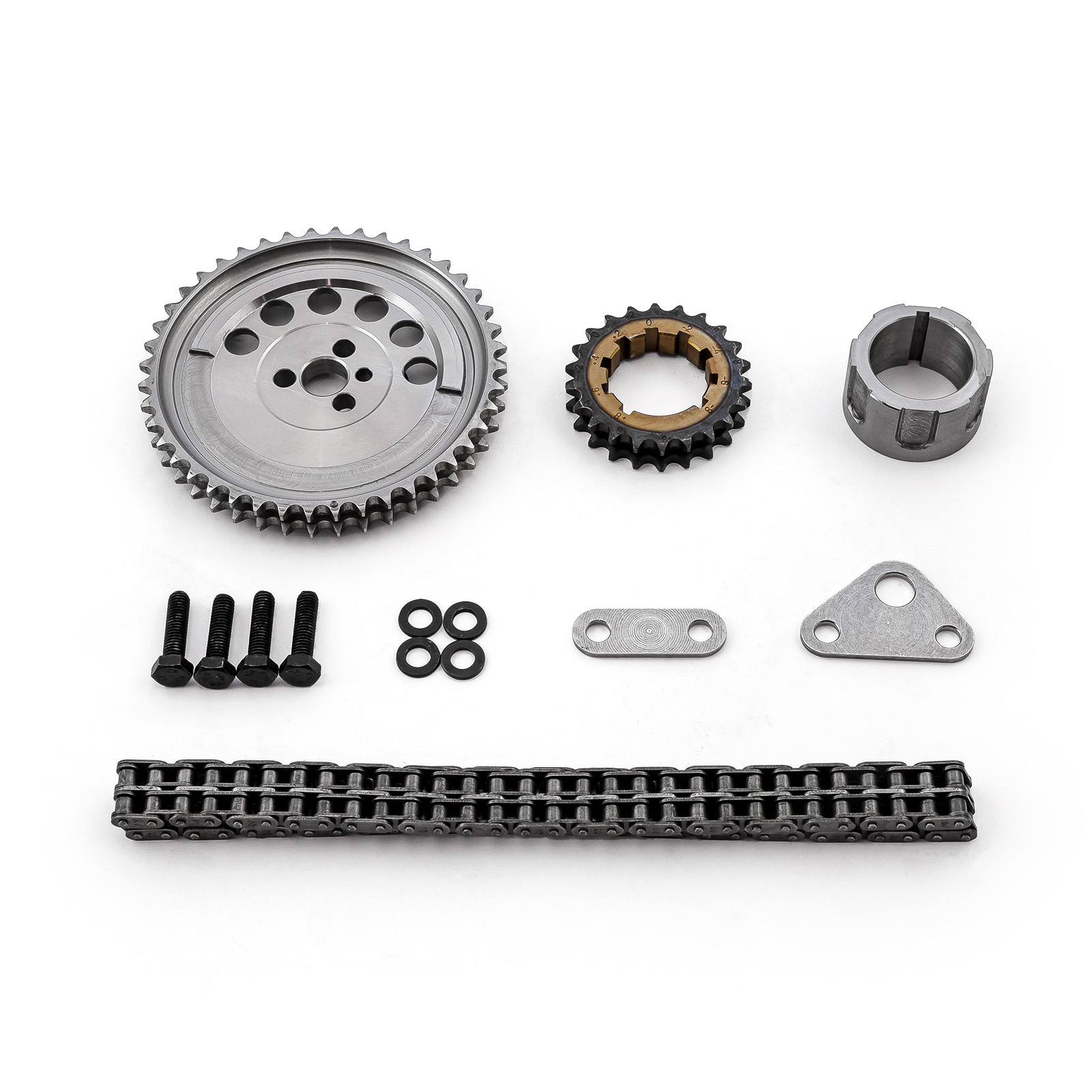 Speedmaster® PCE264.1023 Chevy GM LS3 Double Roller 9 Keyway Billet Steel Timing Chain Kit