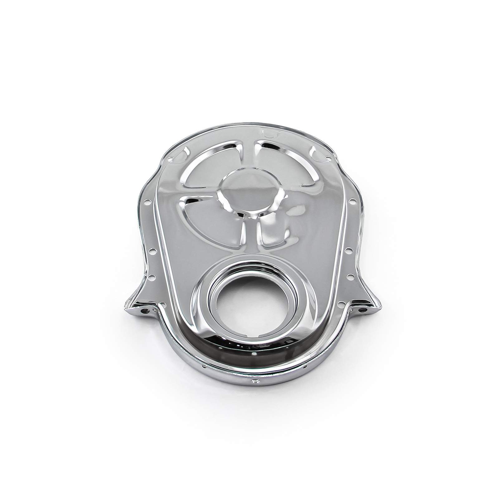 Speedmaster® PCE265.1002 Chevy BBC 454 Steel Plated Timing Chain Cover Chrome