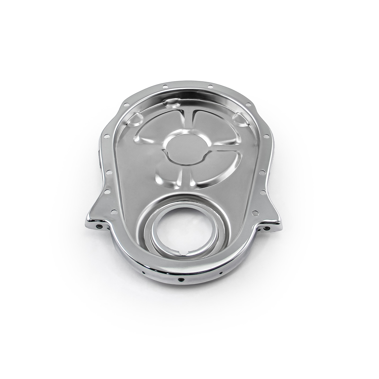 Speedmaster® PCE265.1002 Chevy BBC 454 Steel Plated Timing Chain Cover Chrome