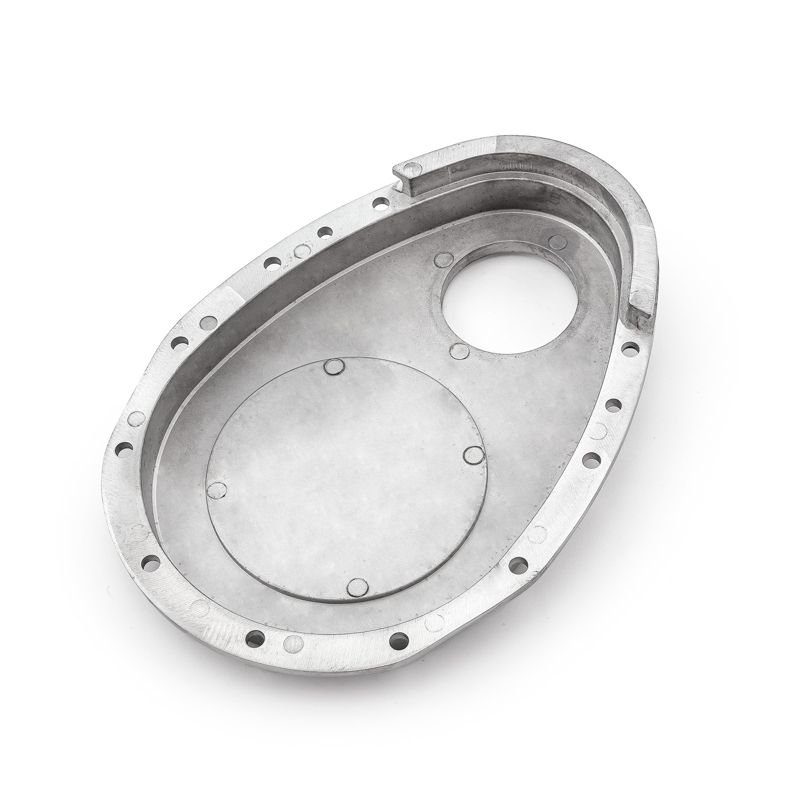 Speedmaster® PCE265.1013 Chevy SBC 350 Aluminum Timing Chain Cover Polished w/Gasket, Seal & Bolts