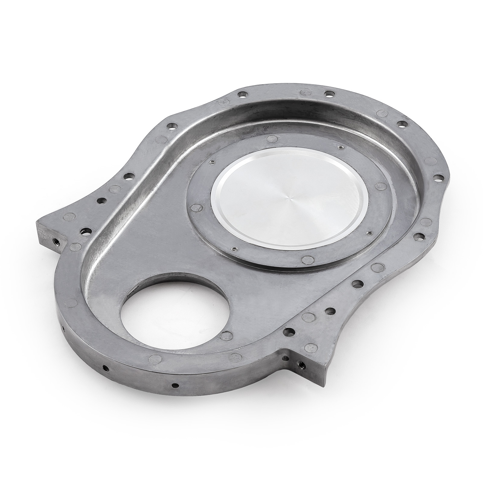 Speedmaster® PCE265.1021 Chevy BBC 454 Gen 1-4 2-Piece Aluminum Timing Chain Cover w/ Inspection Plate