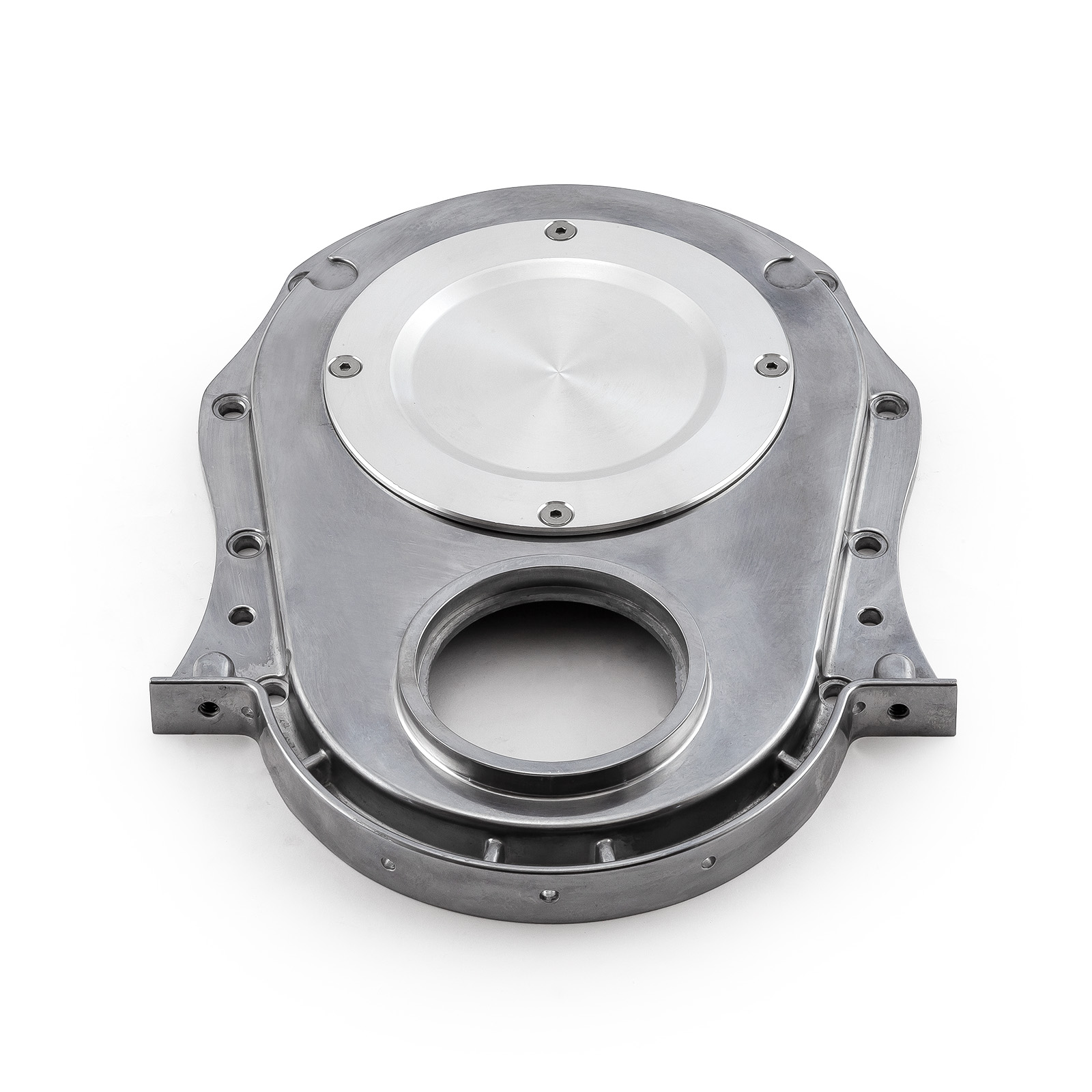 Speedmaster® PCE265.1021 Chevy BBC 454 Gen 1-4 2-Piece Aluminum Timing Chain Cover w/ Inspection Plate