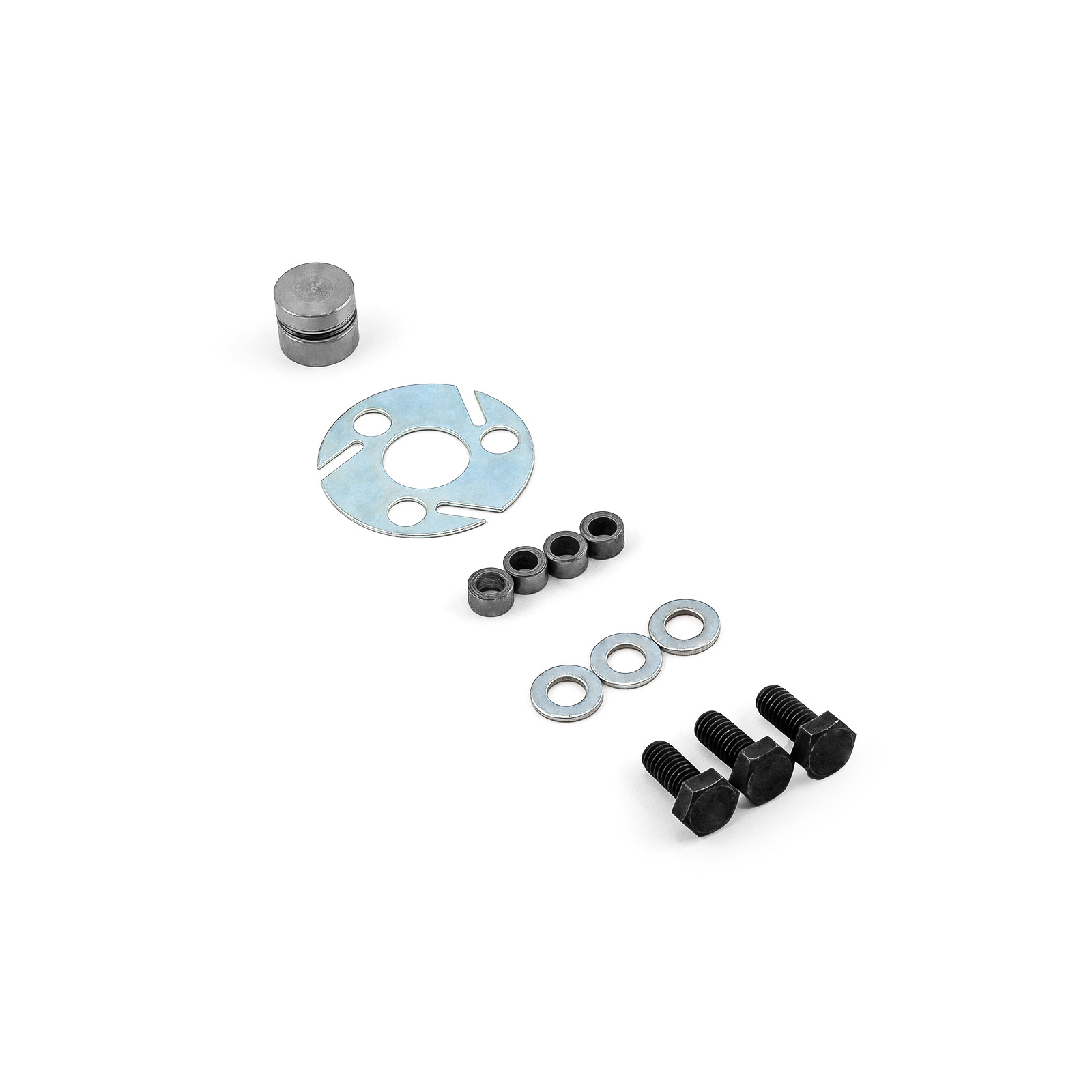 Speedmaster® PCE266.1001 Chevy SBC 350 BBC 454 Cam Lock Plate, Roller Button & Gear Drive Offset Bushes
