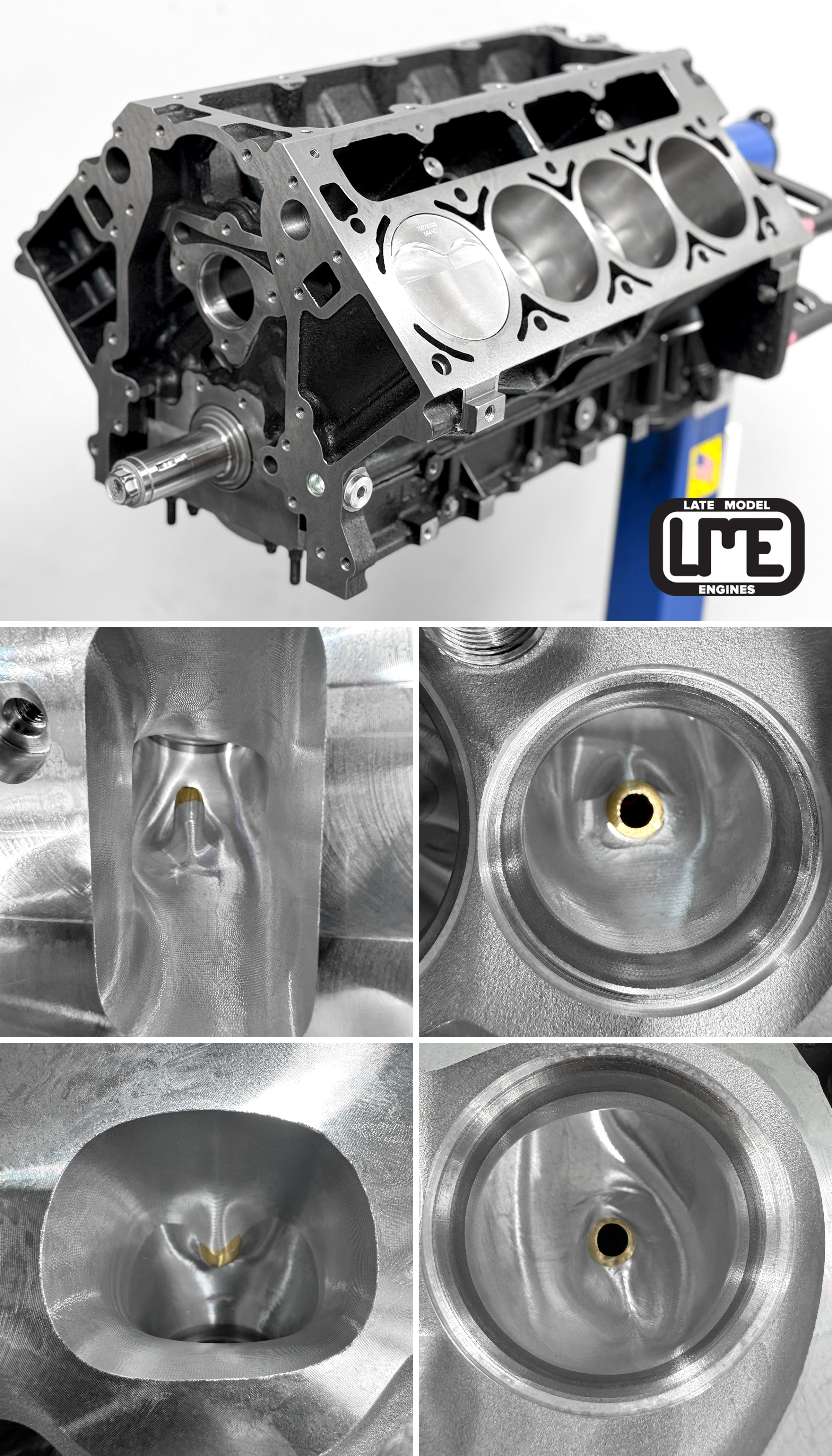 LME CNC ported cylinder head and precision machining
