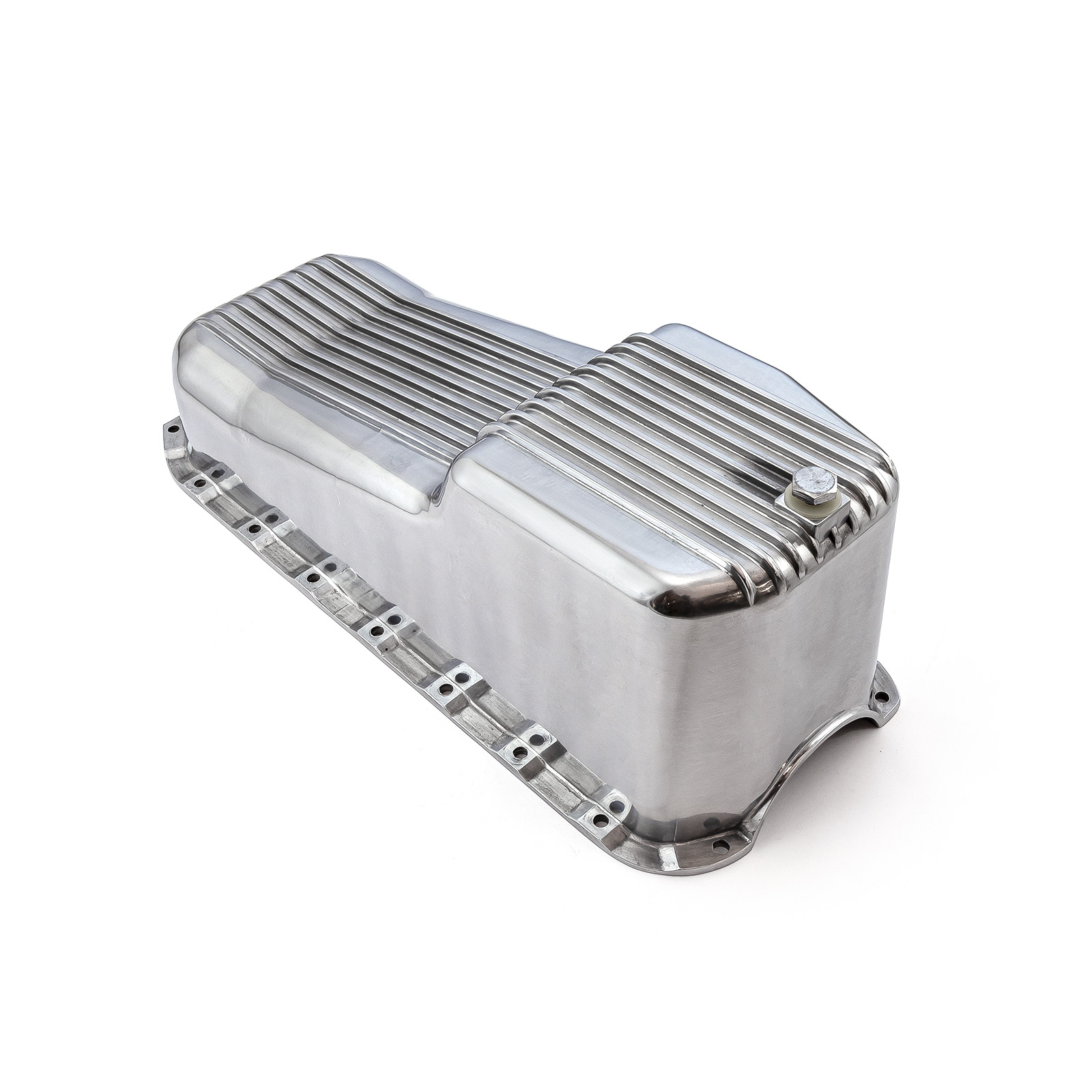 Speedmaster® PCE300.1027.01 Chevy SBC 350 2Pcs Rms 1955-79 D/Side Polished Finned Aluminum Oil Pan