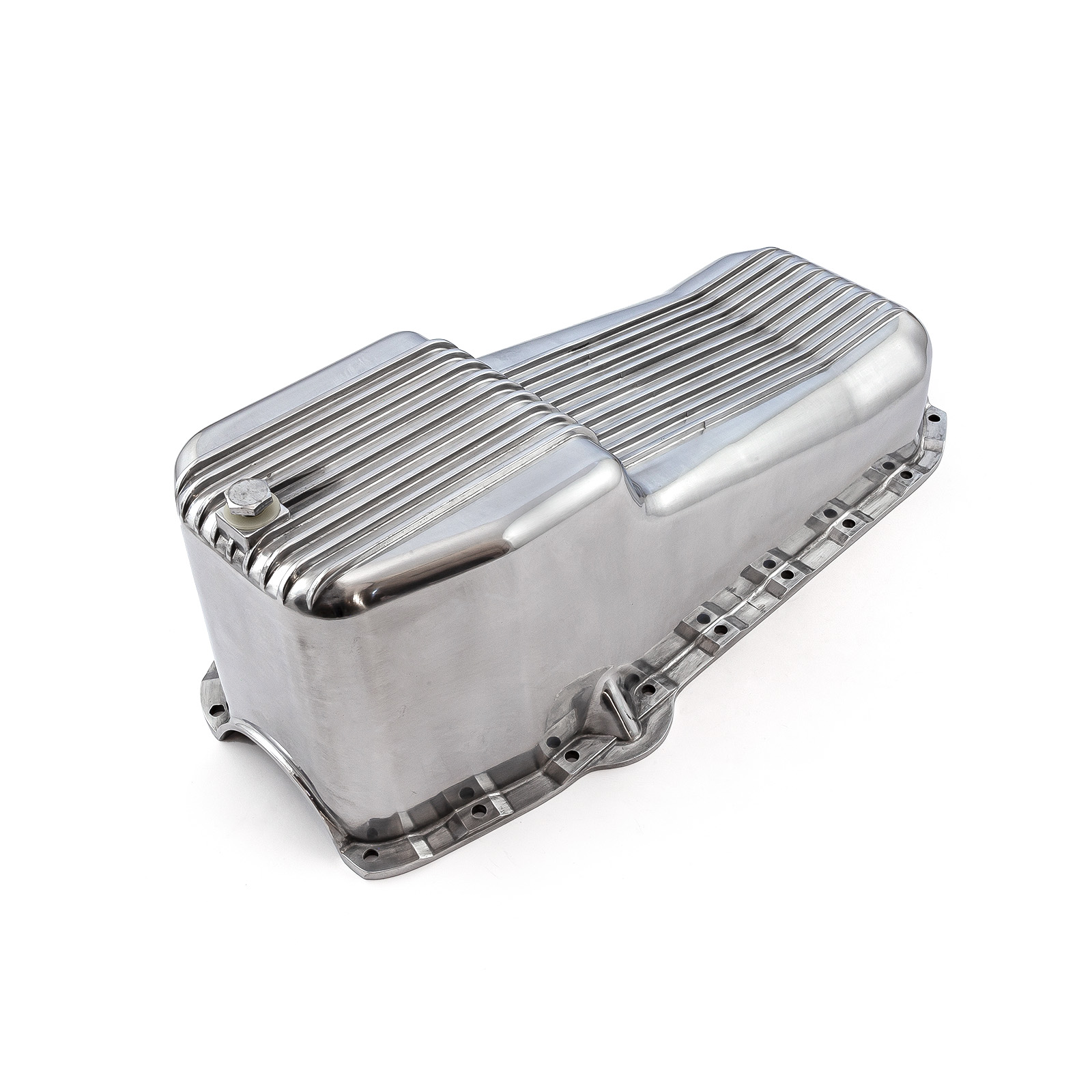 Speedmaster® PCE300.1027.01 Chevy SBC 350 2Pcs Rms 1955-79 D/Side Polished Finned Aluminum Oil Pan