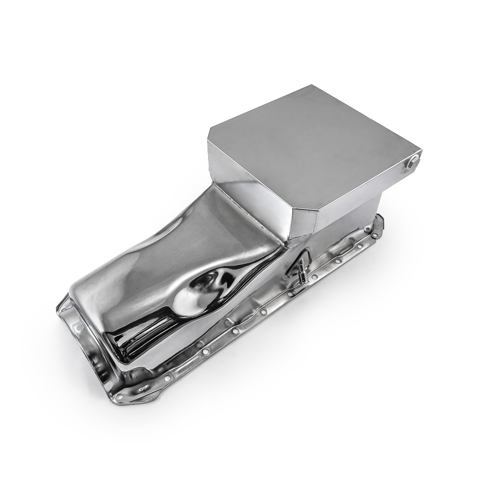 Speedmaster® PCE300.1062.03 Chevy BBC 454 Gen 4 6Qt Drag Rear Sump 2Pc Rms Oil Pan Chrome