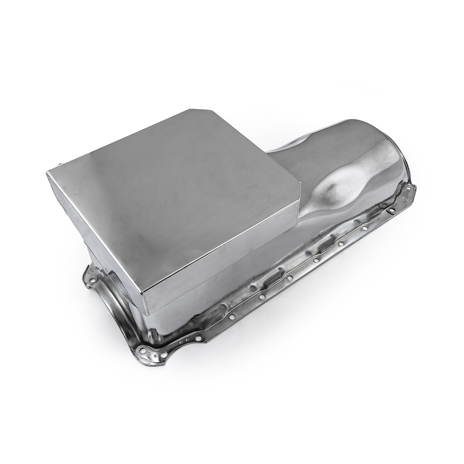 Speedmaster® PCE300.1062.03 Chevy BBC 454 Gen 4 6Qt Drag Rear Sump 2Pc Rms Oil Pan Chrome