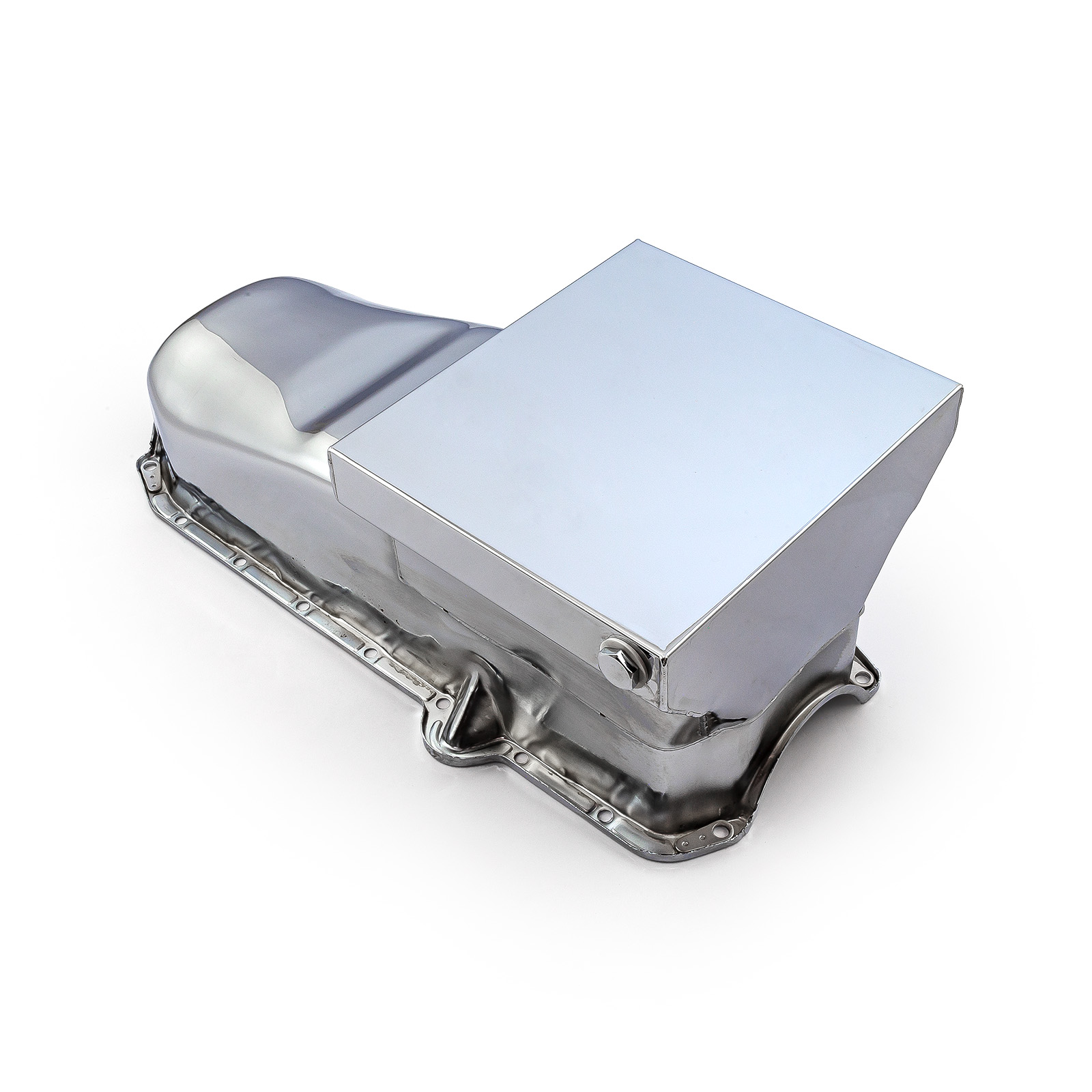 Speedmaster® PCE300.1066.02 Chevy SBC 350 2Pcs Rms 1980-85 P/Side 7Qt Drag Rear Sump Oil Pan [Chrome]