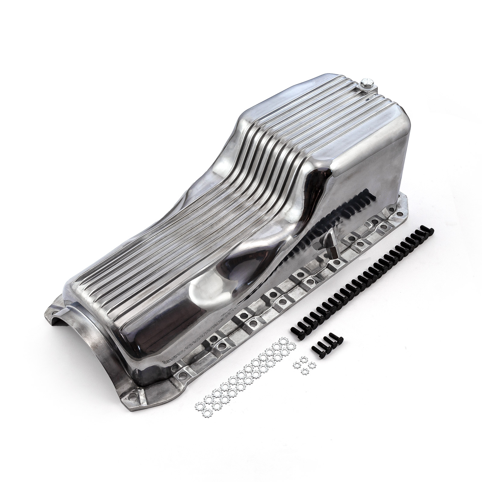 Speedmaster® PCE300.1090.01 Chevy BBC 454 2Pc Gen 4 1965 - 1990 Polished Finned Aluminum Oil Pan