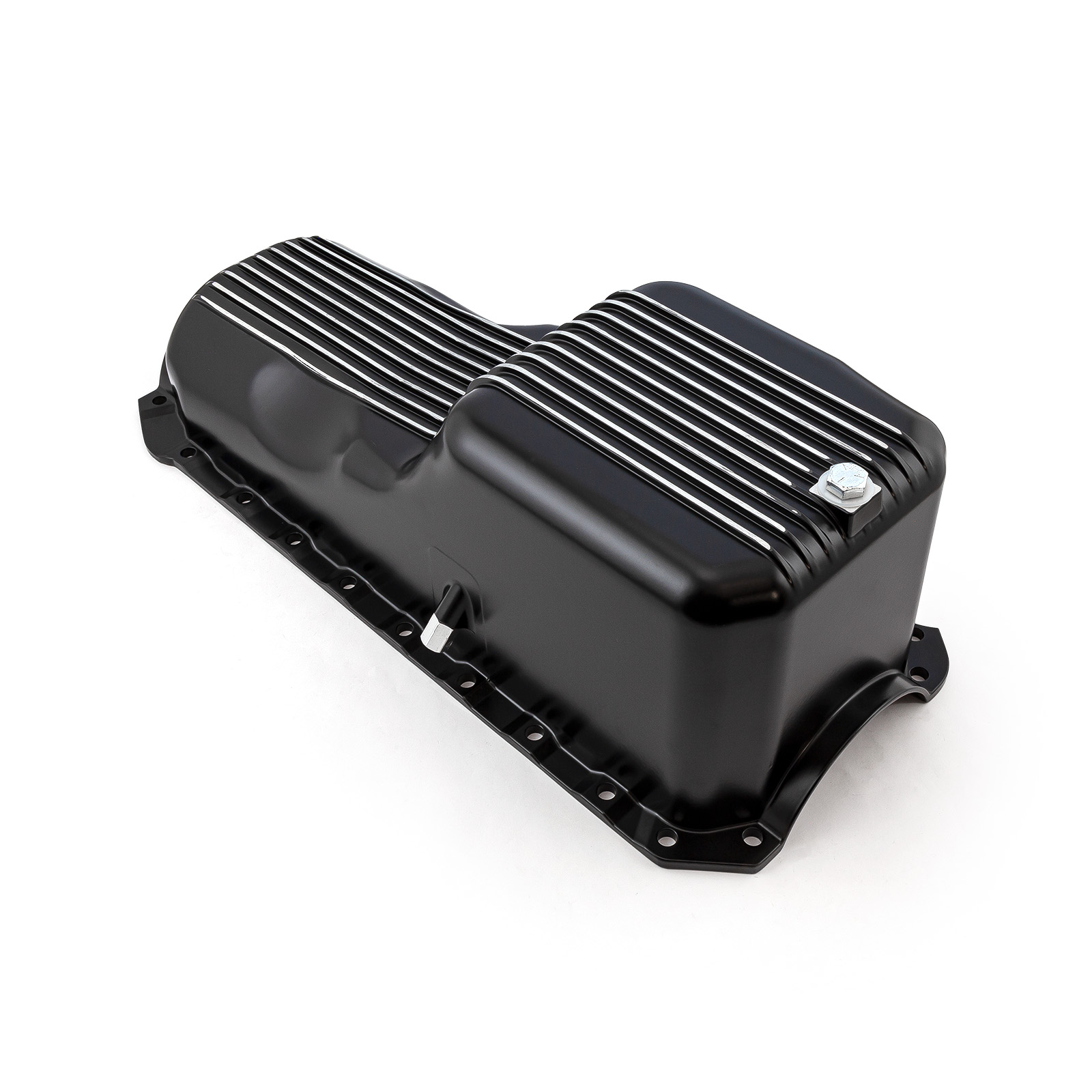 Speedmaster® PCE300.1090.02 Chevy BBC 454 2Pc Early Gen 4 1965 - 1990 Black Finned Aluminum Oil Pan