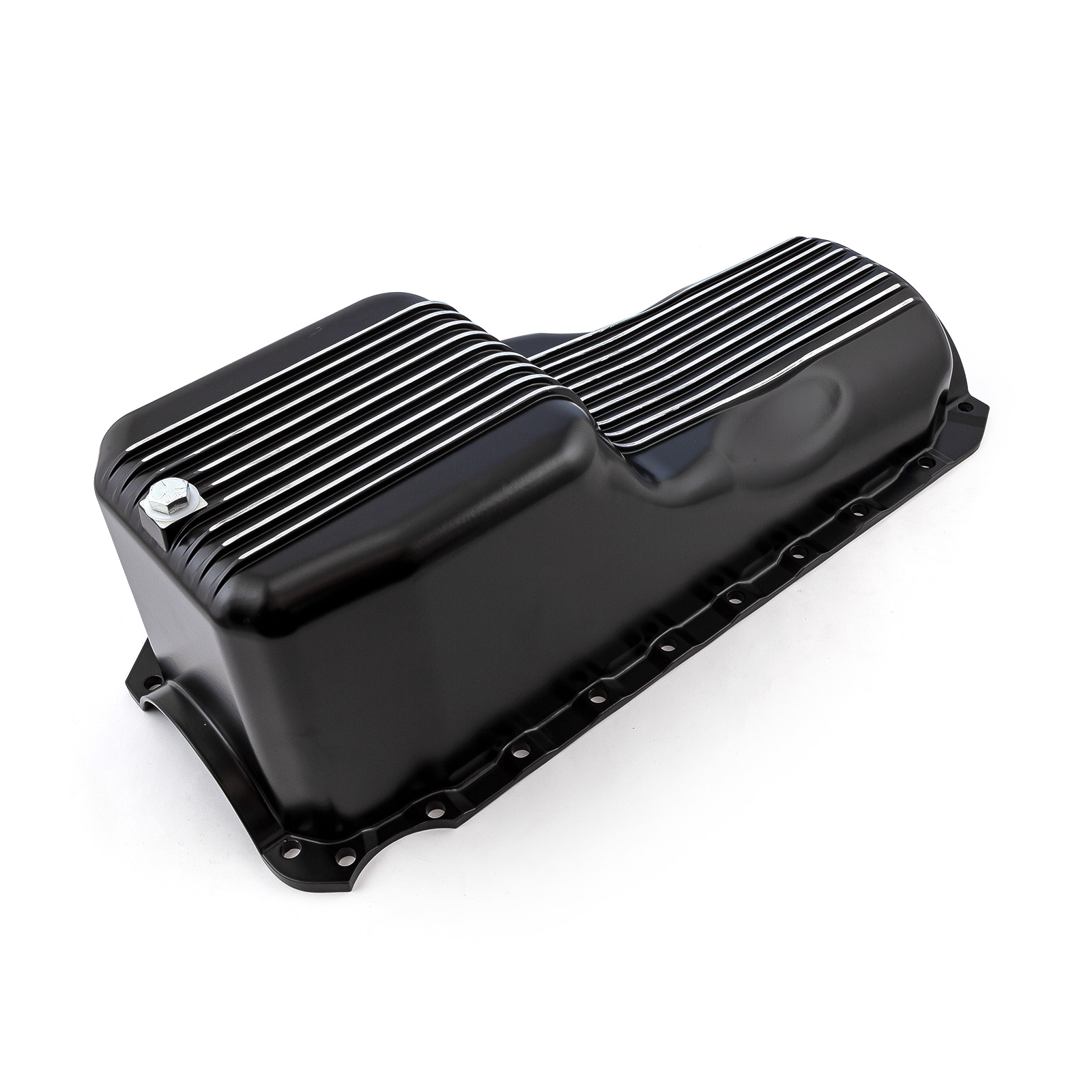 Speedmaster® PCE300.1090.02 Chevy BBC 454 2Pc Early Gen 4 1965 - 1990 Black Finned Aluminum Oil Pan