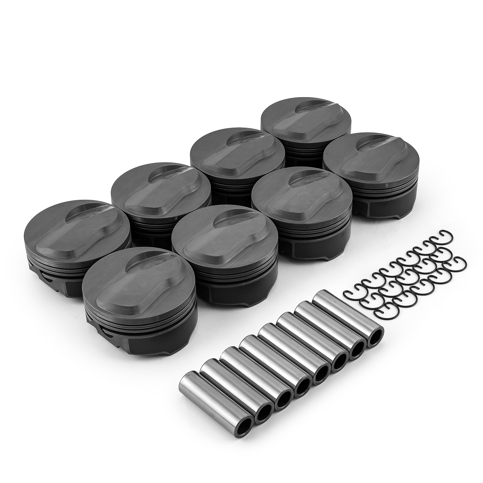 Chevy BBC 454 6.385" 4.600" Bore 1.270" 0.990" Dome Top Forged Pistons