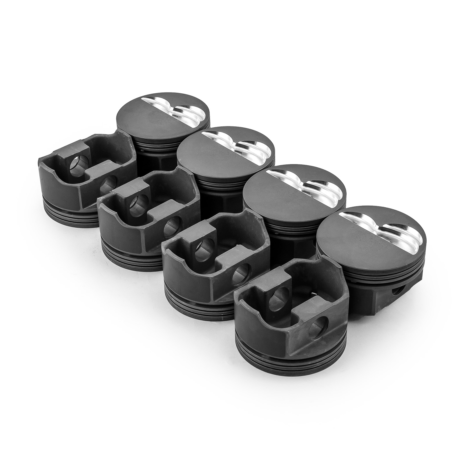 Speedmaster® PCE305.1001.04 Chevy SBC 383 ci 5.7" 4.040" 1.425" 0.927" Flat Top Hyper Pistons [Coated]