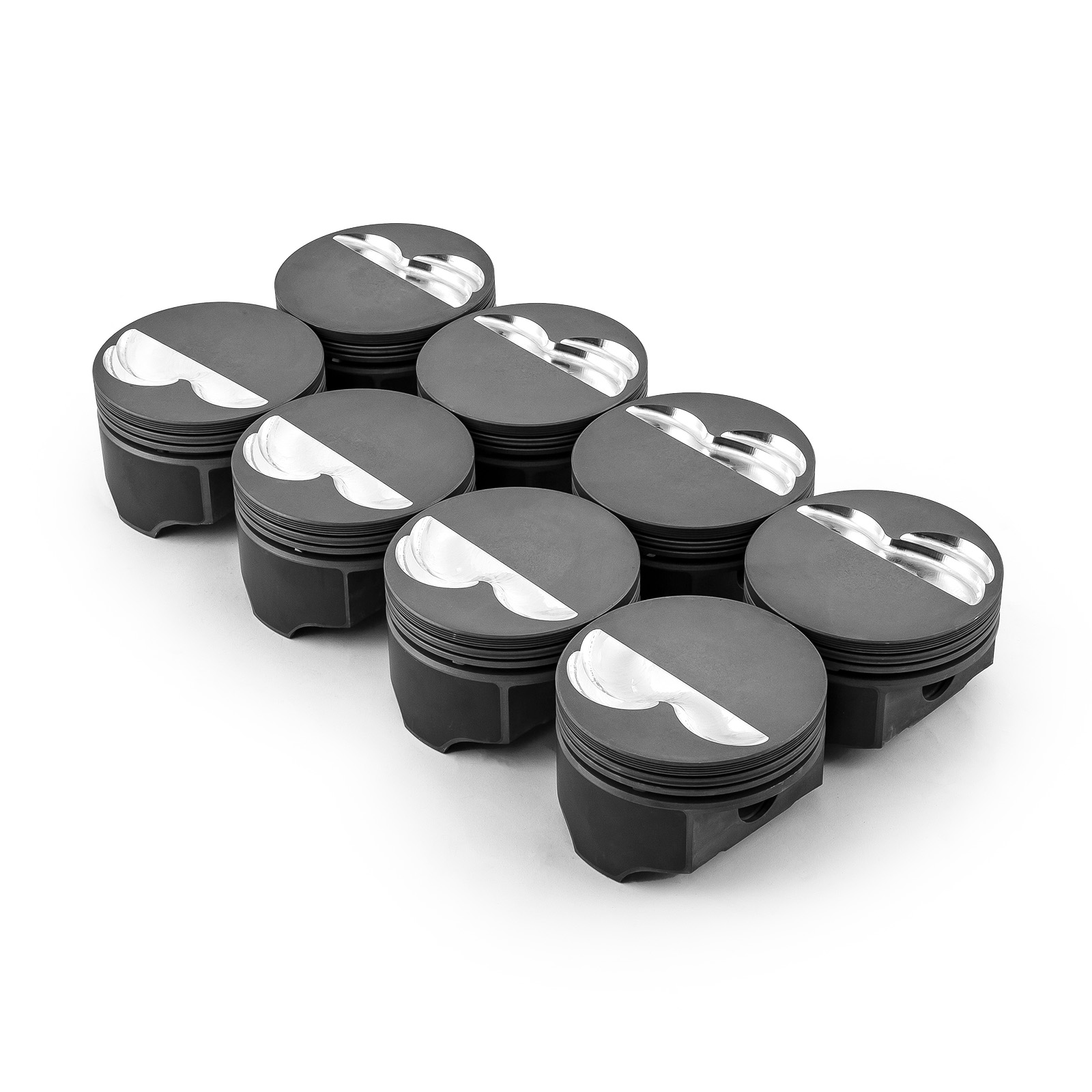 Speedmaster® PCE305.1001.04 Chevy SBC 383 ci 5.7" 4.040" 1.425" 0.927" Flat Top Hyper Pistons [Coated]