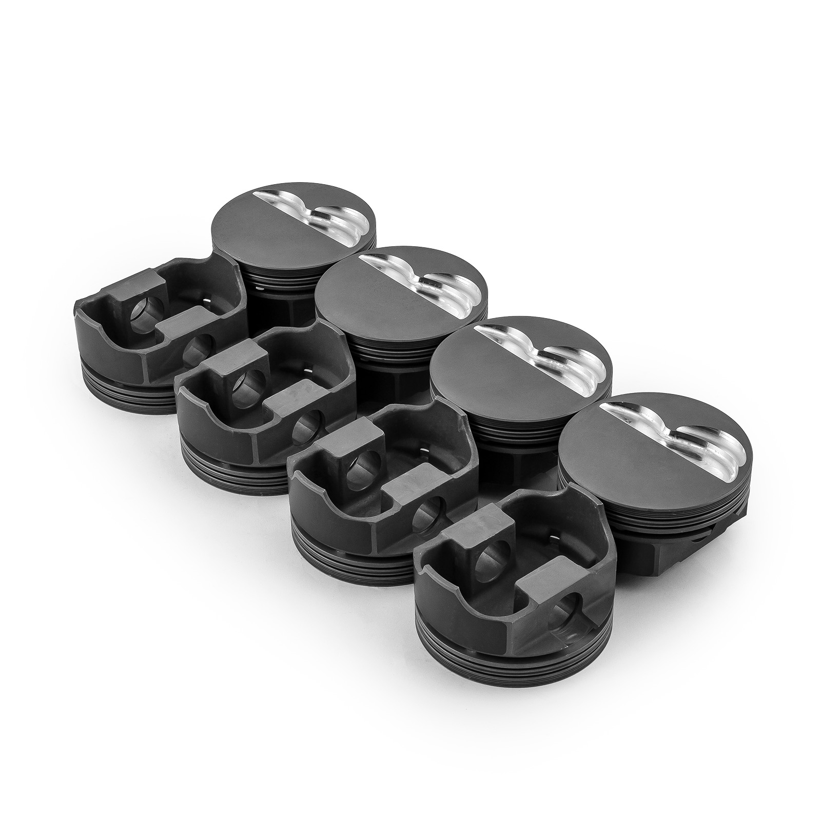 Speedmaster® PCE305.1005.04 Chevy SBC 383 ci 6.0" 4.040" 1.100" 0.927" Flat Top Hyper Pistons [Coated]