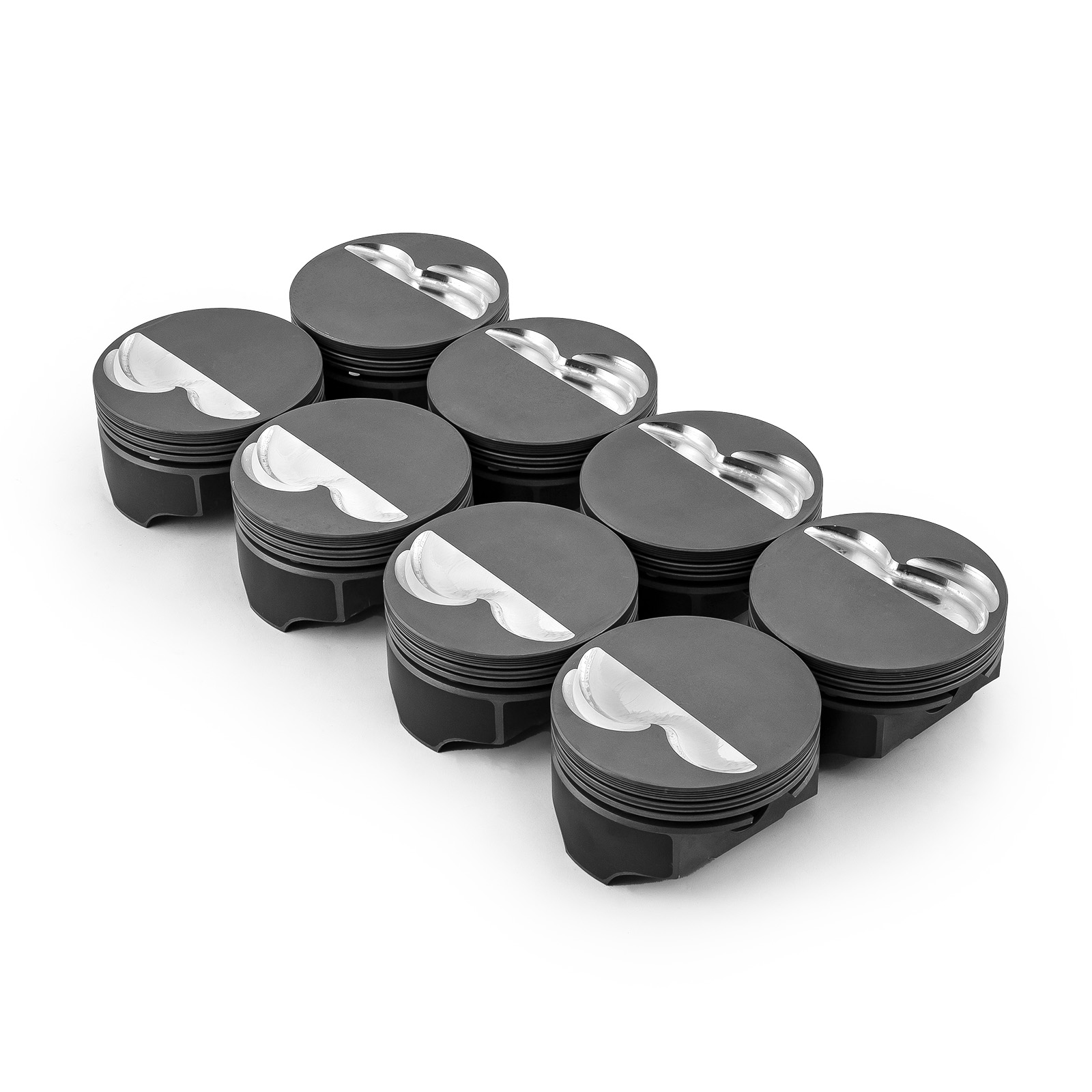 Speedmaster® PCE305.1005.04 Chevy SBC 383 ci 6.0" 4.040" 1.100" 0.927" Flat Top Hyper Pistons [Coated]