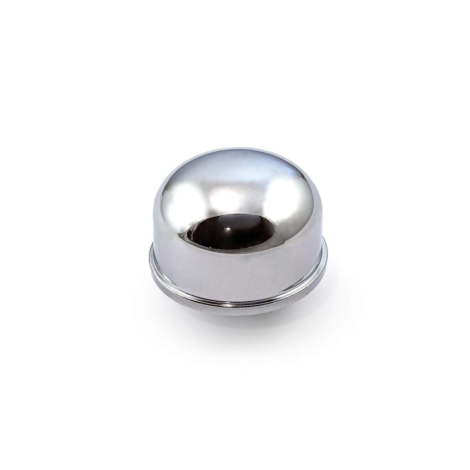 Speedmaster® PCE309.1001 2 3/8" Chrome Push In Round Valve Cover Breather Cap (Suits Filler Tube To)
