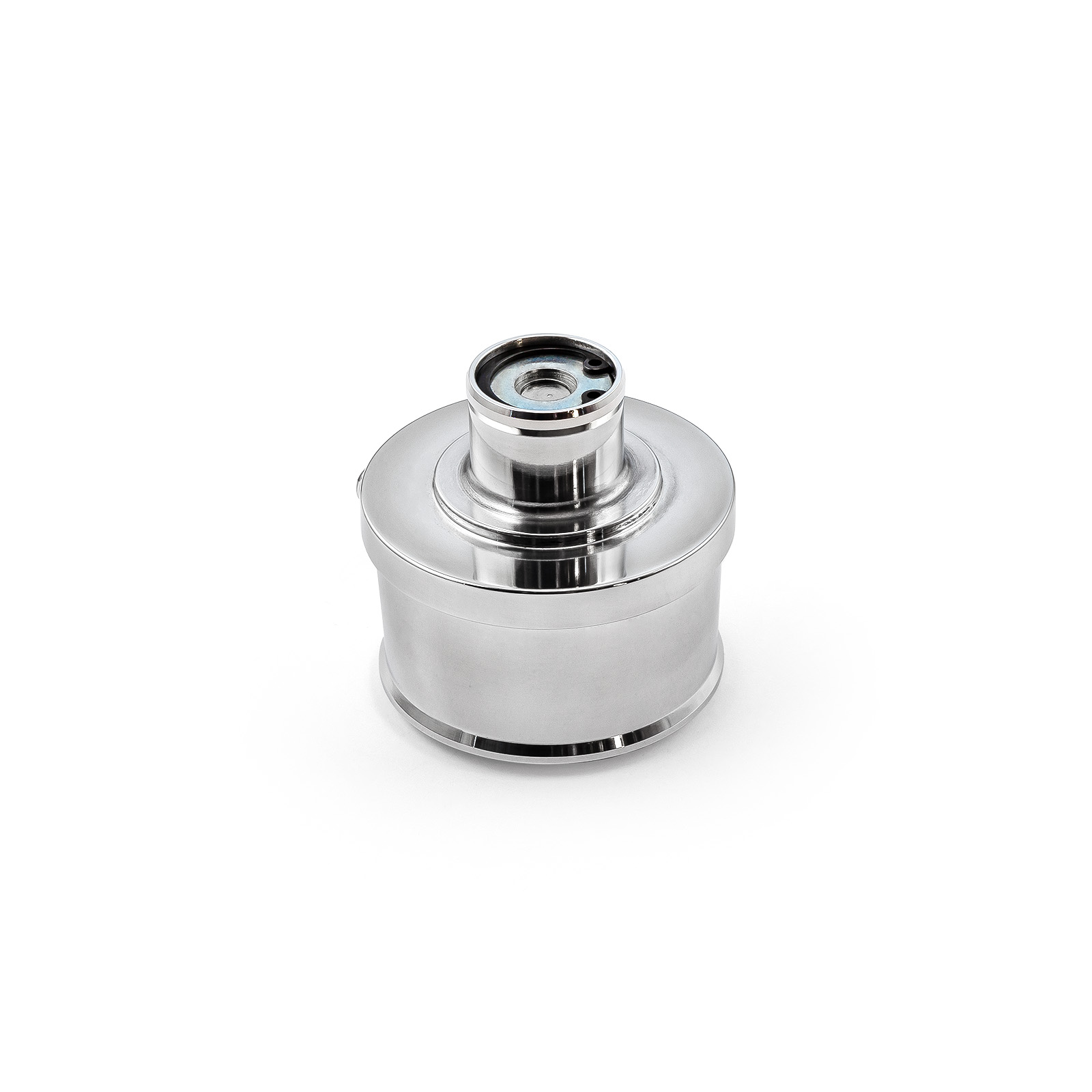 Speedmaster® PCE309.1008 Polished Alum. Plain Valve Cover Breather - w/Pvc Vent Tube to (1" Neck Push In)