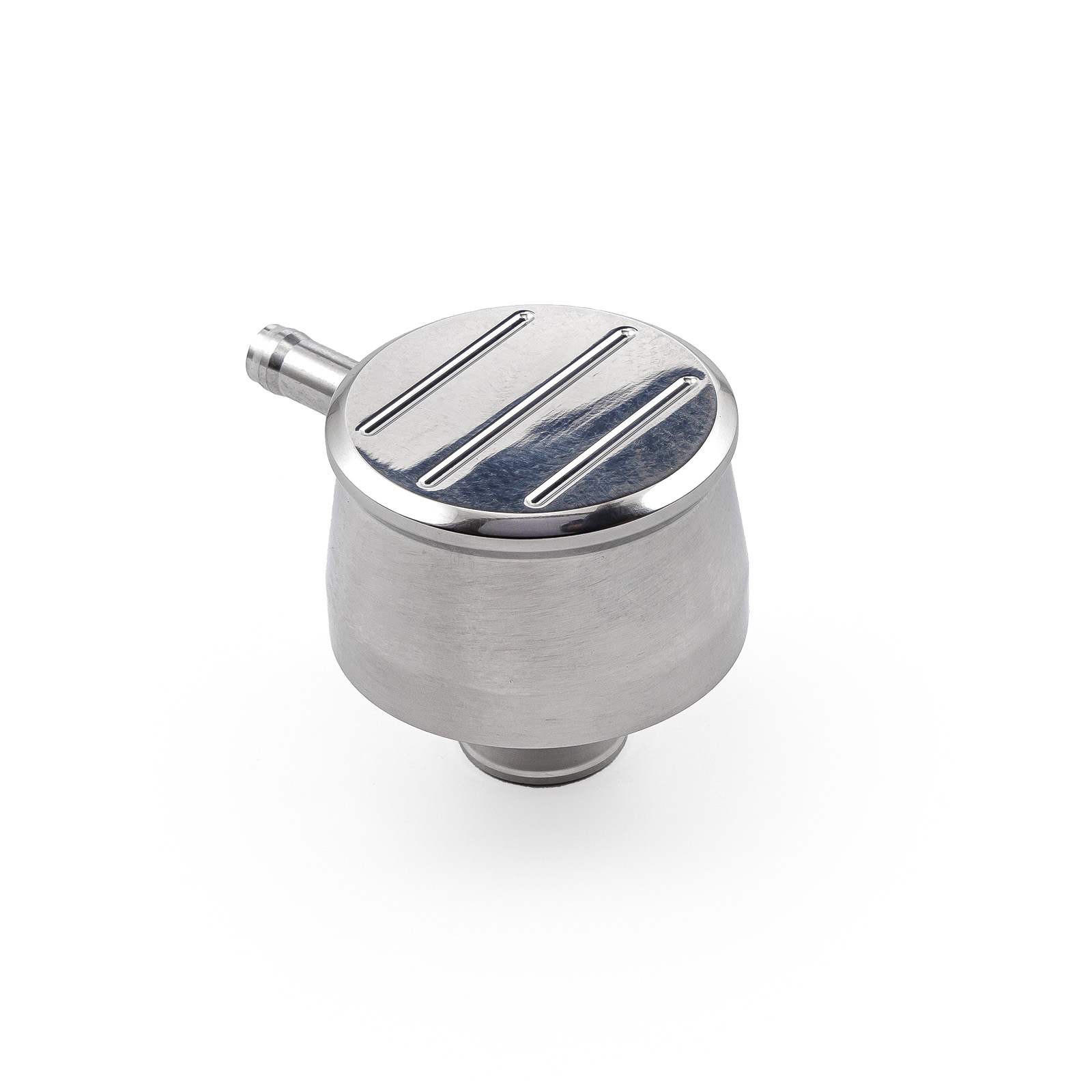 Speedmaster® PCE309.1009 Polished Aluminum Ball Milled Valve Cover Breather PVC Vent Tube to 1" Neck