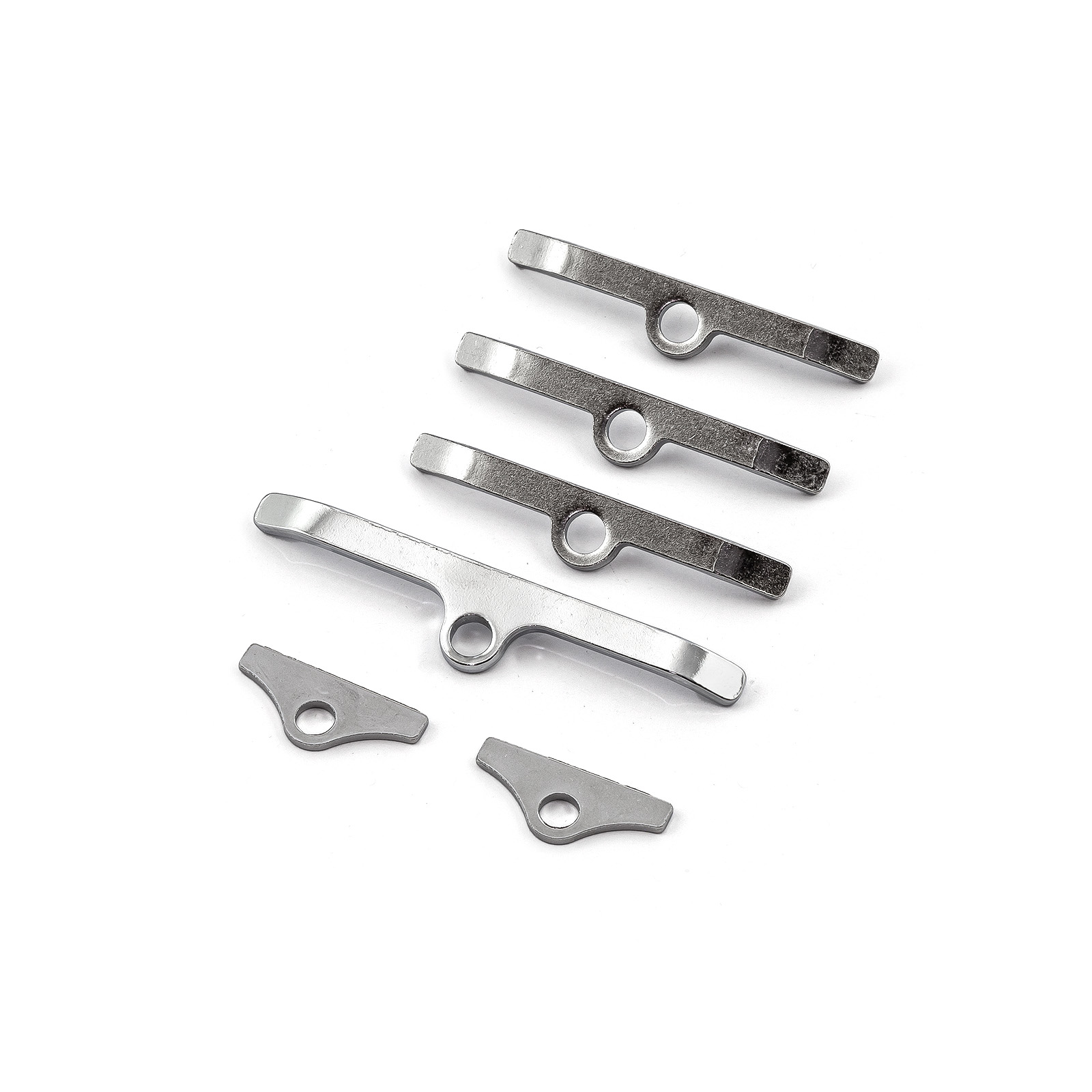 Speedmaster® PCE312.1003 Ford SB 289 302 351 Windsor 4 1/2" Chrome Valve Cover Hold Down Spreader Bars