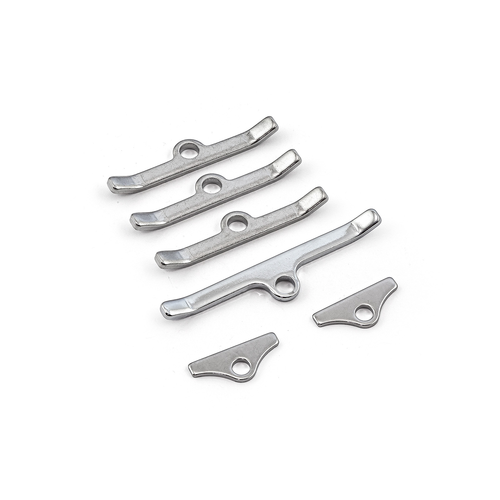 Speedmaster® PCE312.1003 Ford SB 289 302 351 Windsor 4 1/2" Chrome Valve Cover Hold Down Spreader Bars