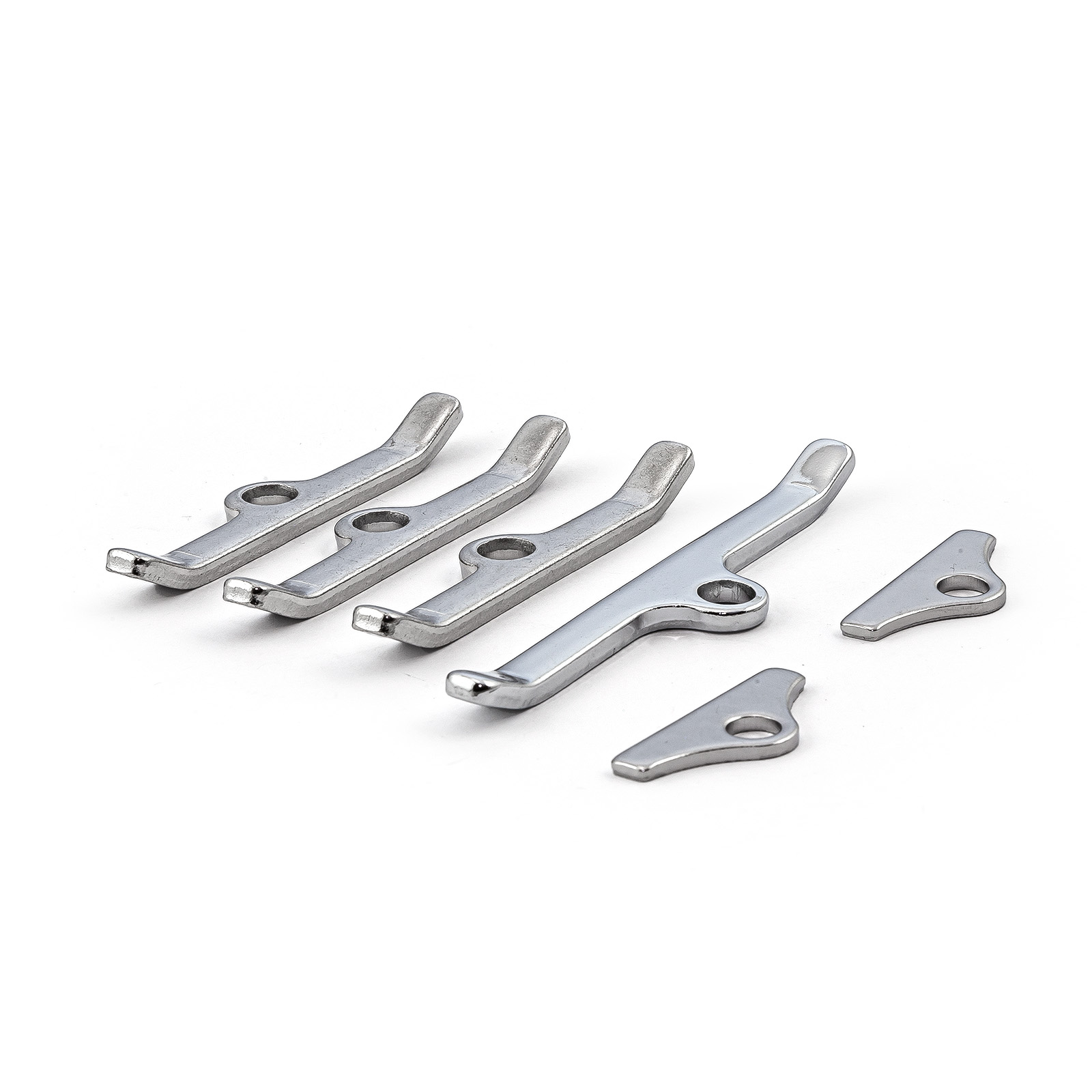 Speedmaster® PCE312.1003 Ford SB 289 302 351 Windsor 4 1/2" Chrome Valve Cover Hold Down Spreader Bars