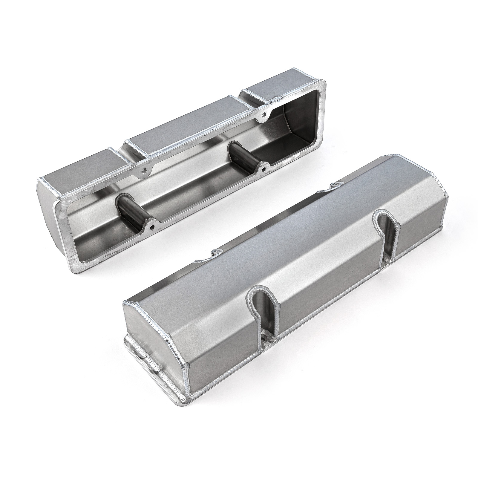 Speedmaster® PCE314.1101.02 Chevy SBC 350 Fabricated Valve Covers Satin Tall w/o Hole