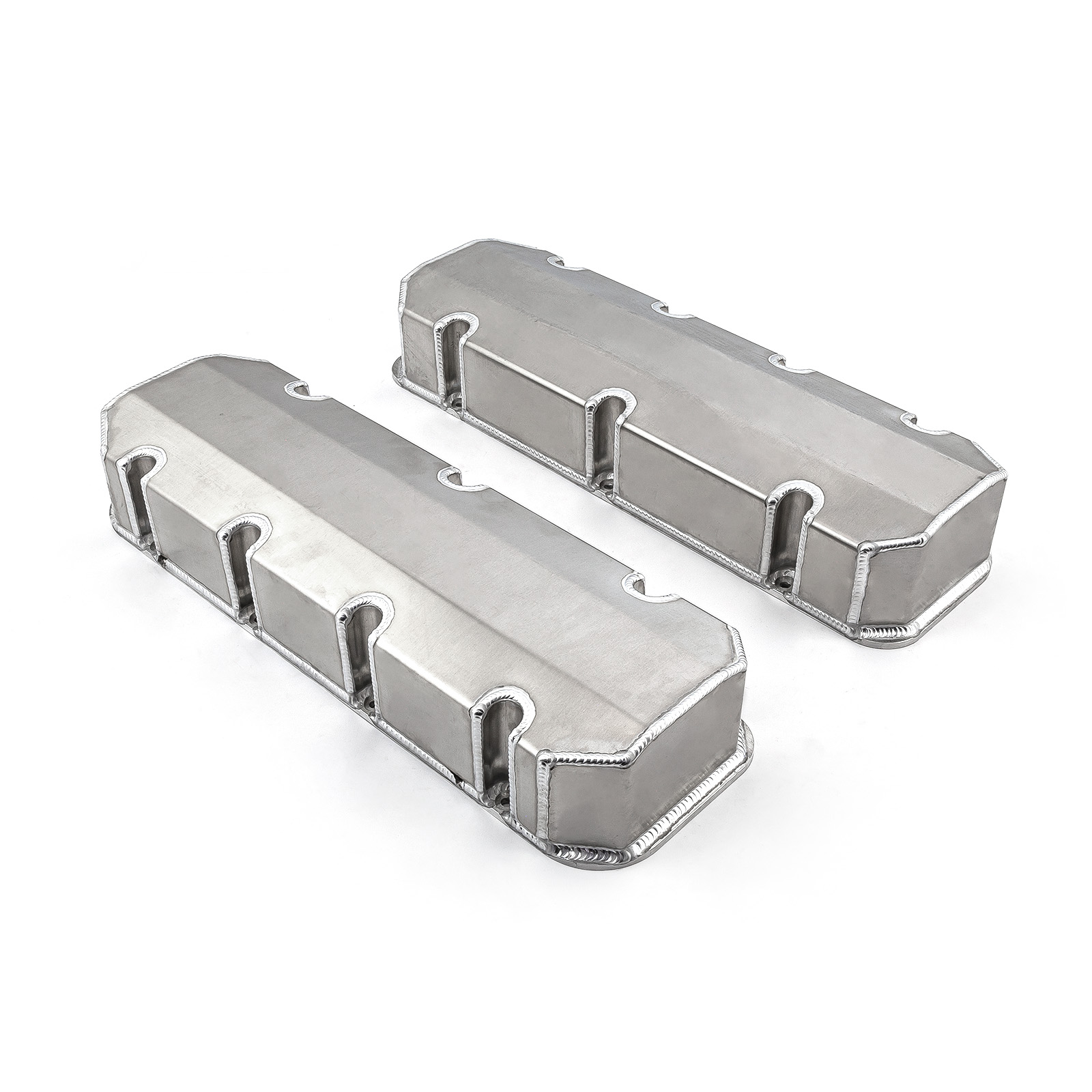 Speedmaster® PCE314.1111.01 Chevy BBC 454 Fabricated Valve Covers Satin Tall w/o Hole