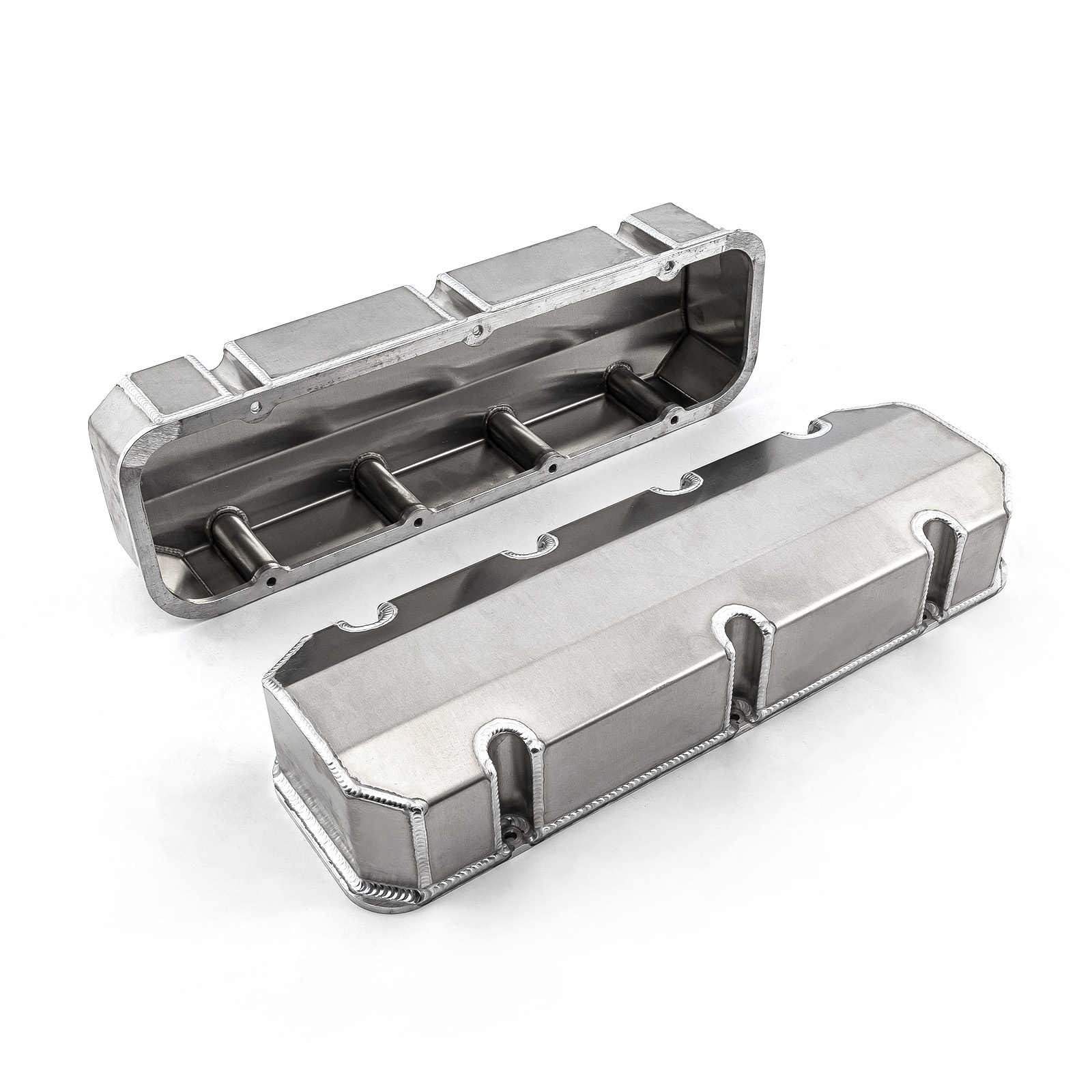 Speedmaster® PCE314.1111.01 Chevy BBC 454 Fabricated Valve Covers Satin Tall w/o Hole