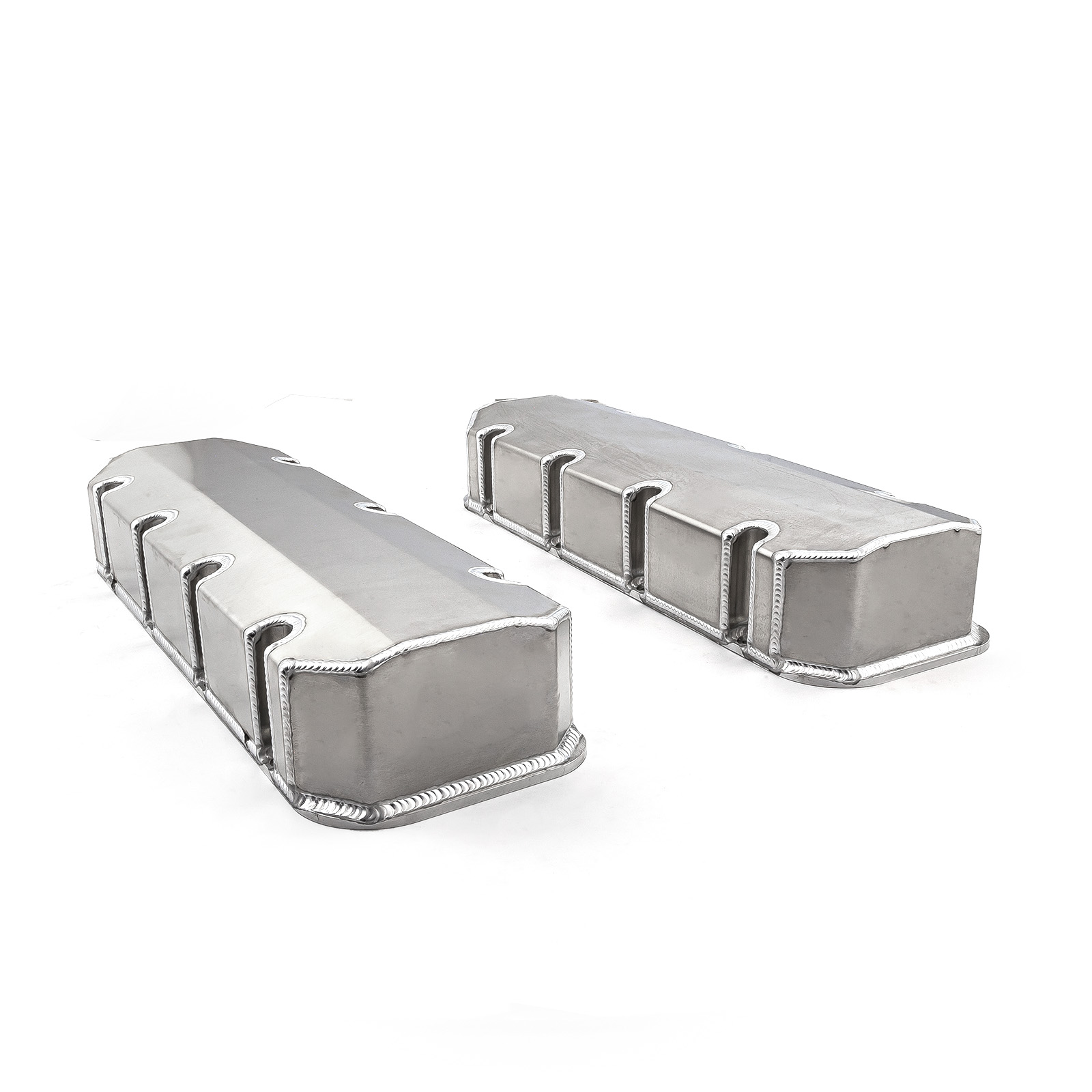 Speedmaster® PCE314.1111.01 Chevy BBC 454 Fabricated Valve Covers Satin Tall w/o Hole