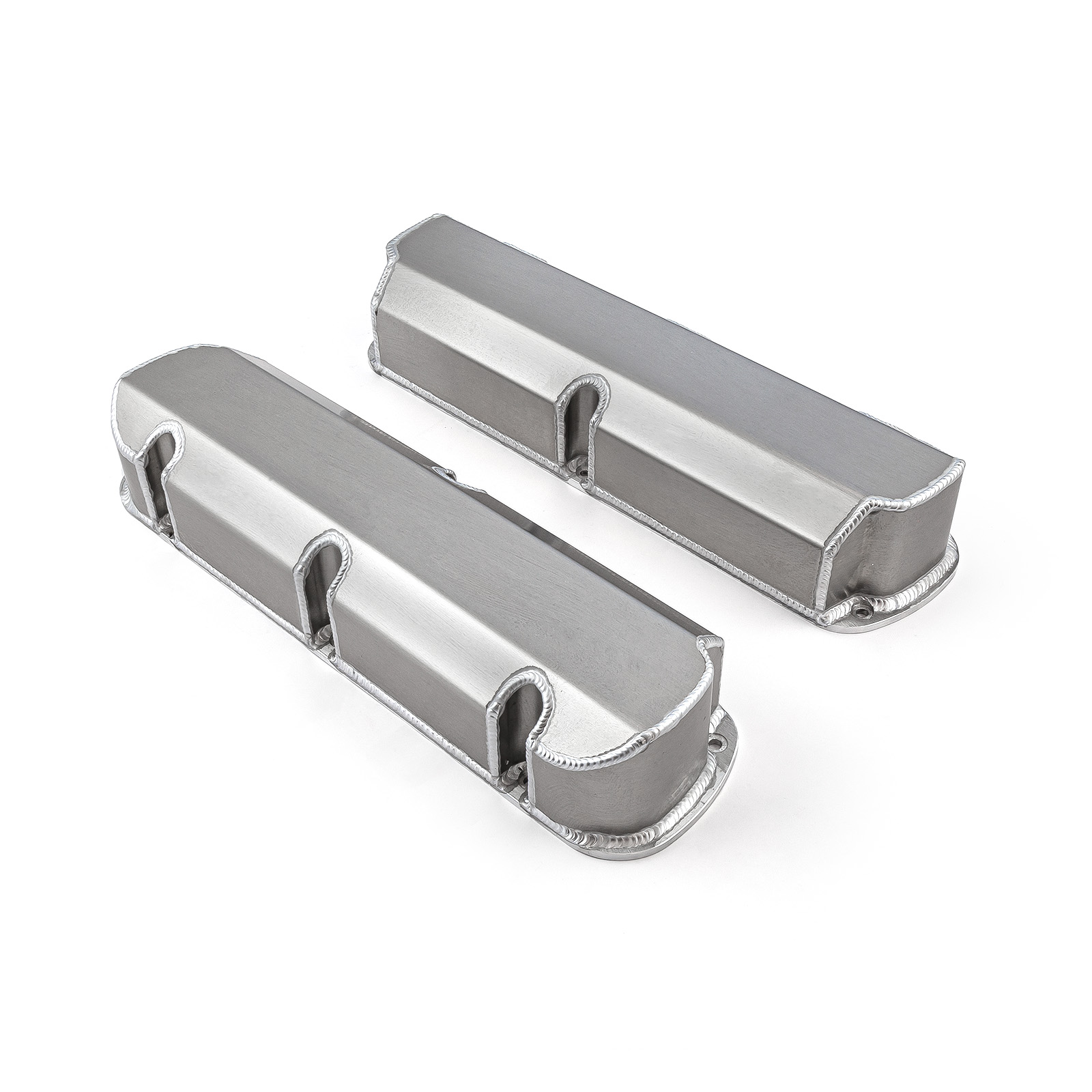 Speedmaster® PCE314.1115.01 Ford SB 289 302 351 Windsor Fabricated Valve Covers Satin Tall w/o Hole