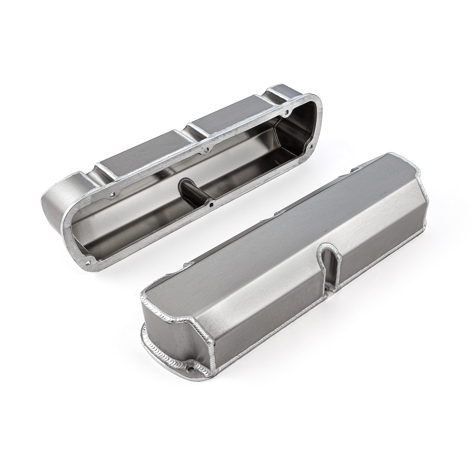 Speedmaster® PCE314.1115.01 Ford SB 289 302 351 Windsor Fabricated Valve Covers Satin Tall w/o Hole
