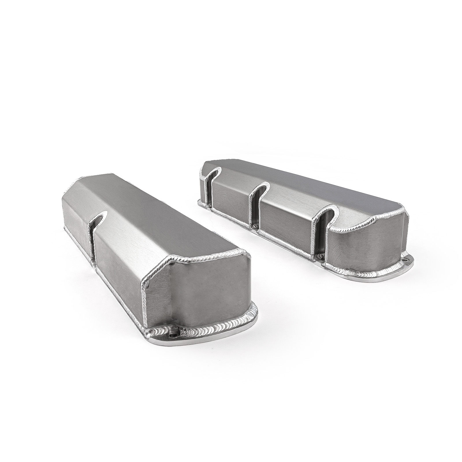 Speedmaster® PCE314.1115.01 Ford SB 289 302 351 Windsor Fabricated Valve Covers Satin Tall w/o Hole
