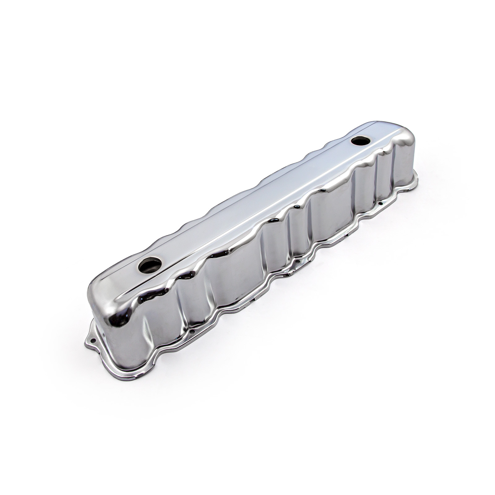 Speedmaster® PCE314.1169 Ford 144 170 200 250 L6 1960-80 Chrome Steel Valve Cover w/2x Baffled Holes