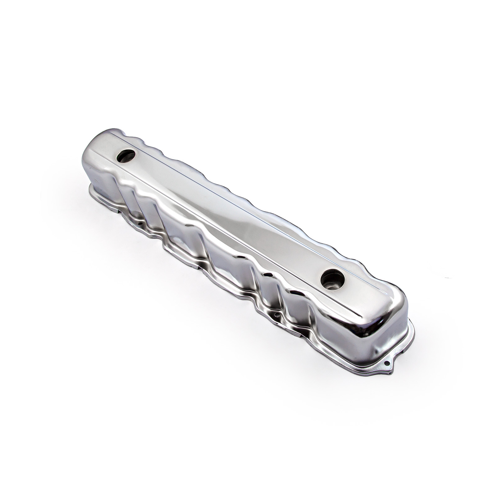 Speedmaster® PCE314.1169 Ford 144 170 200 250 L6 1960-80 Chrome Steel Valve Cover w/2x Baffled Holes