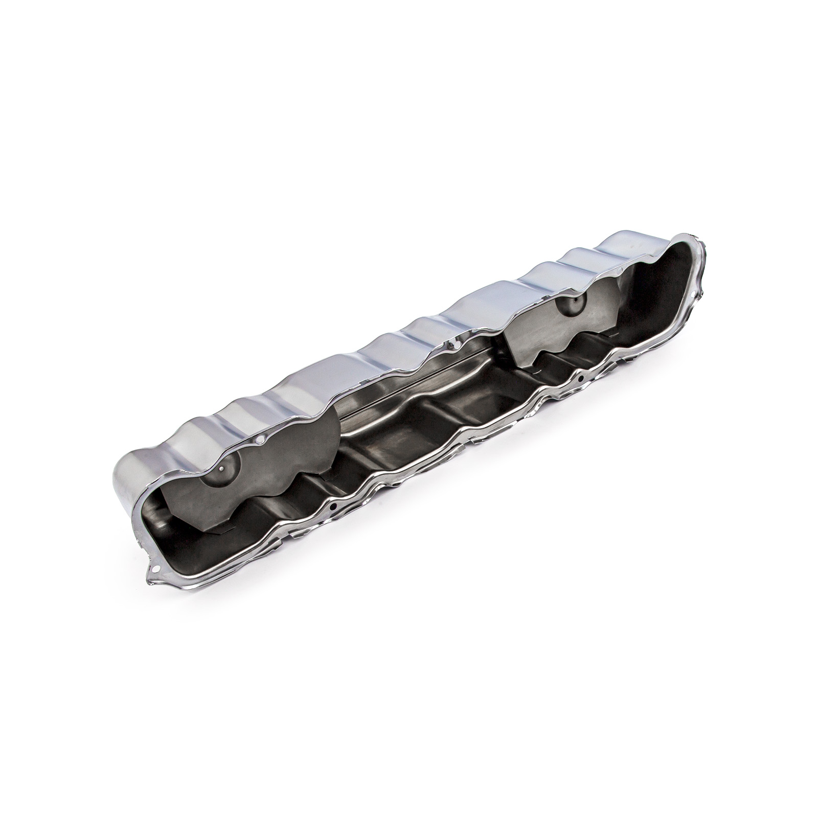 Speedmaster® PCE314.1169 Ford 144 170 200 250 L6 1960-80 Chrome Steel Valve Cover w/2x Baffled Holes