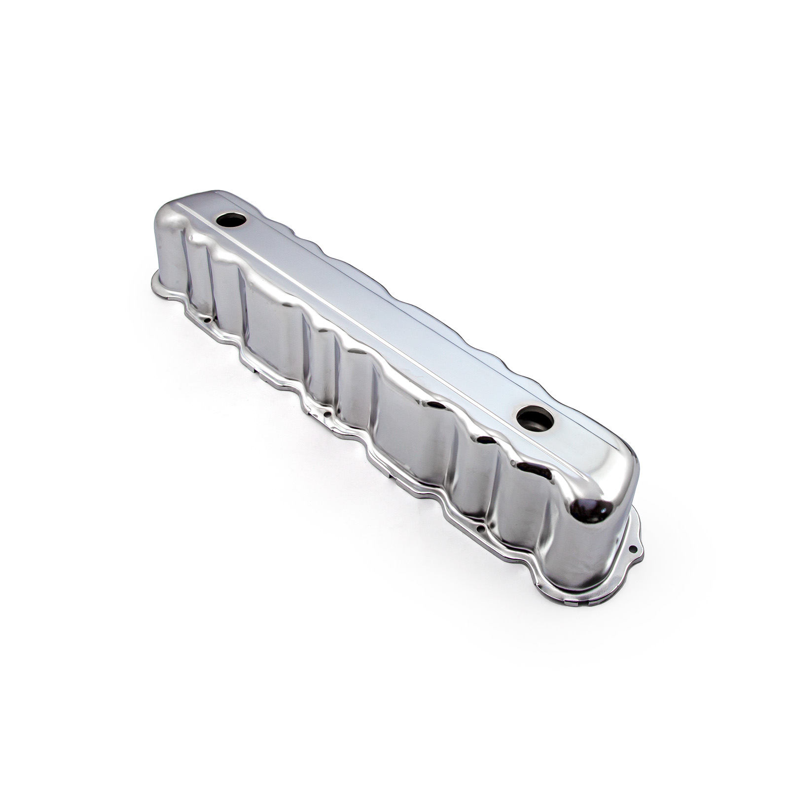 Speedmaster® PCE314.1169 Ford 144 170 200 250 L6 1960-80 Chrome Steel Valve Cover w/2x Baffled Holes